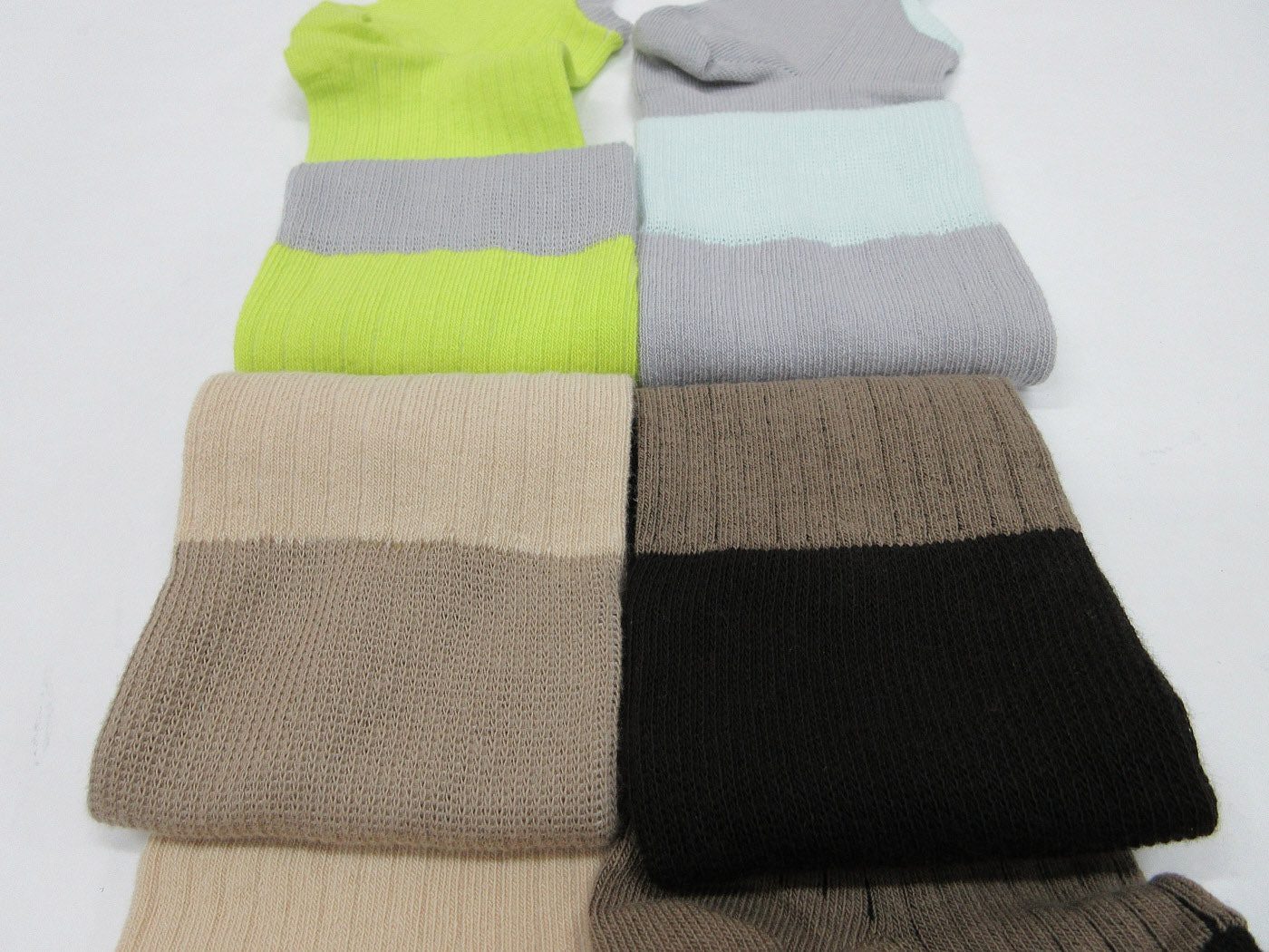 ribbed circle socks