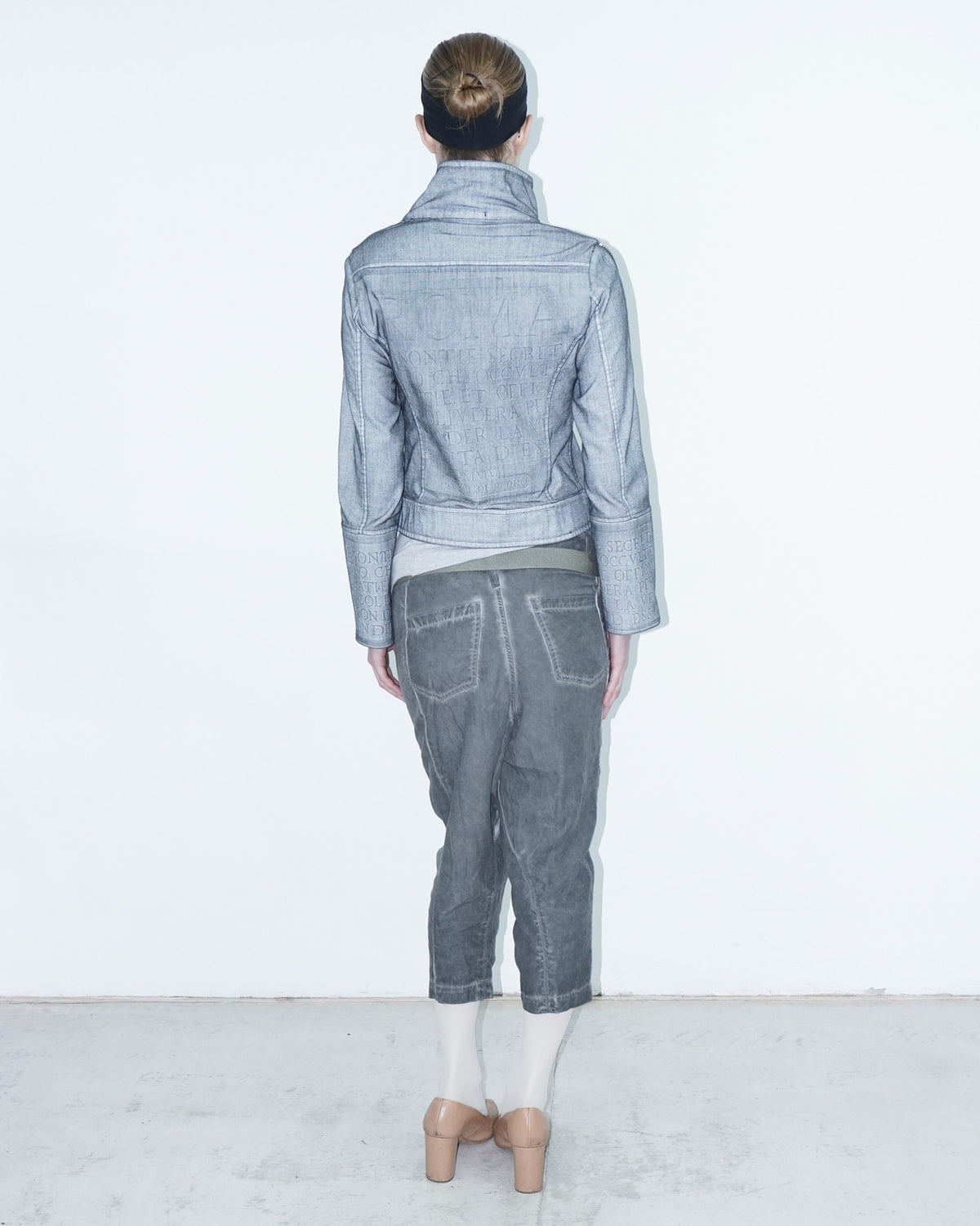 "roma" zipper asymmetrical jacket