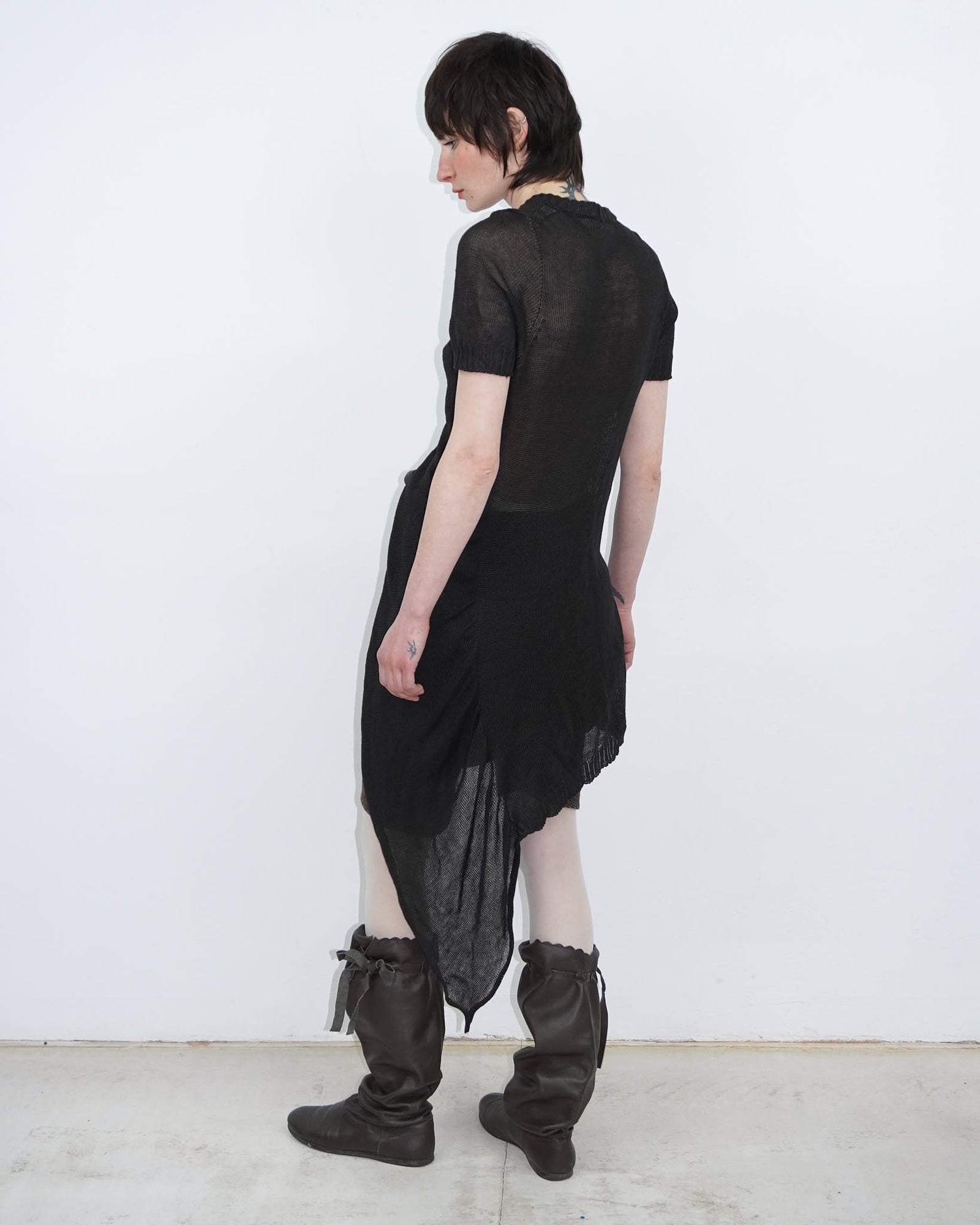 see-through knit top / cardigan