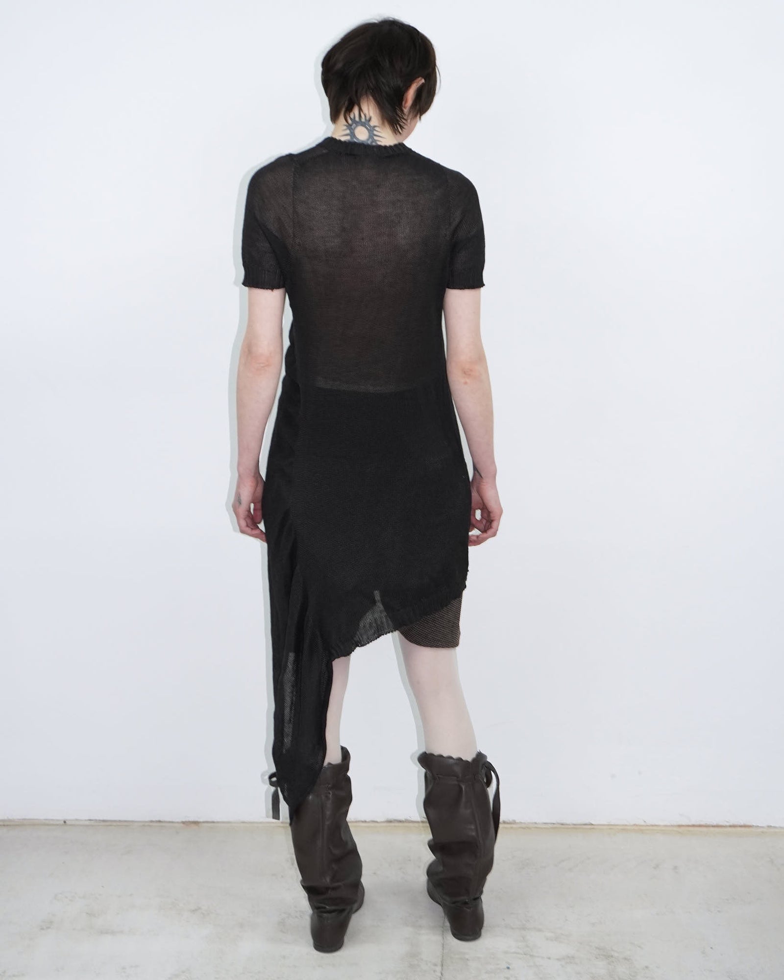see-through knit top / cardigan