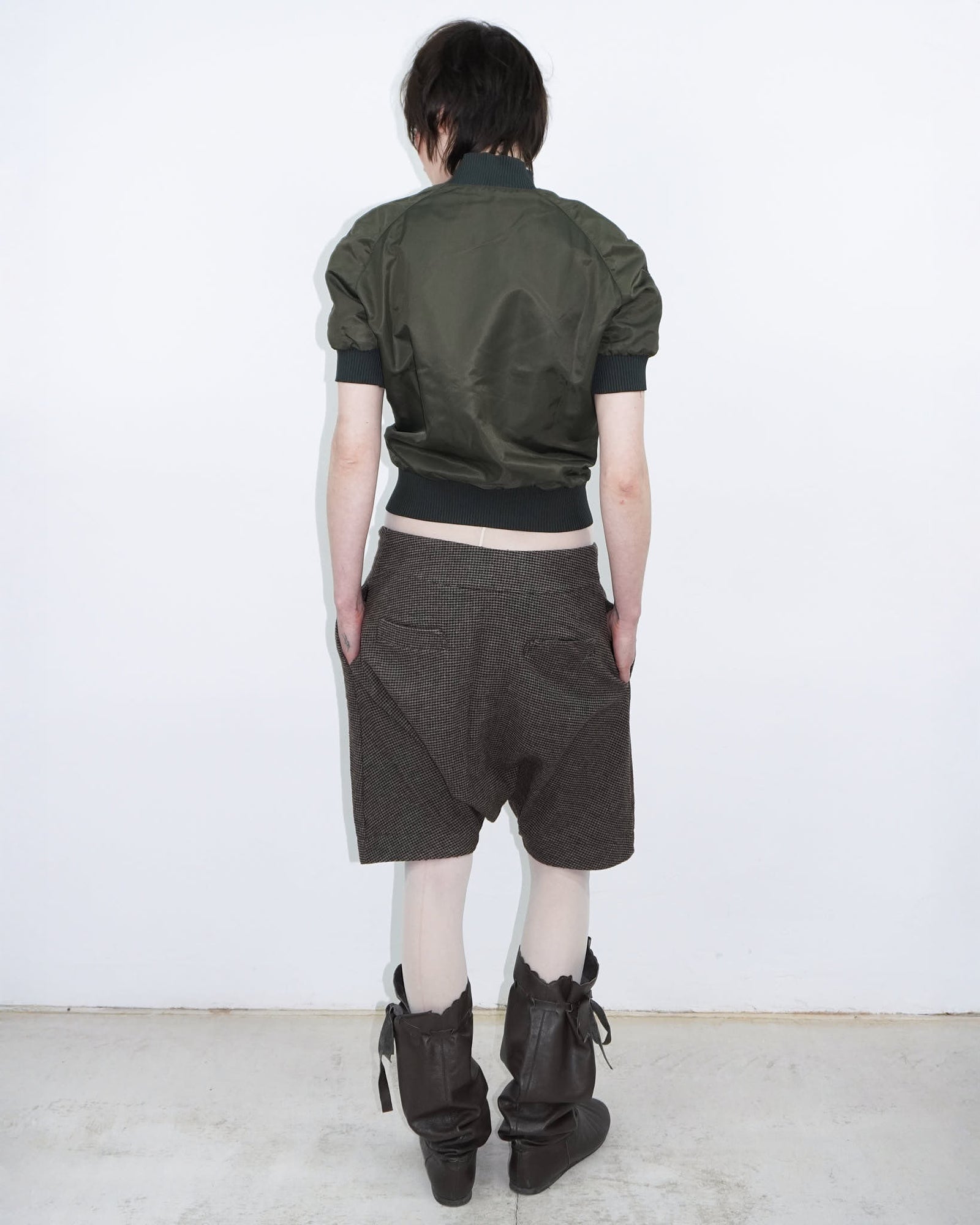 short sleeve zip-up jacket