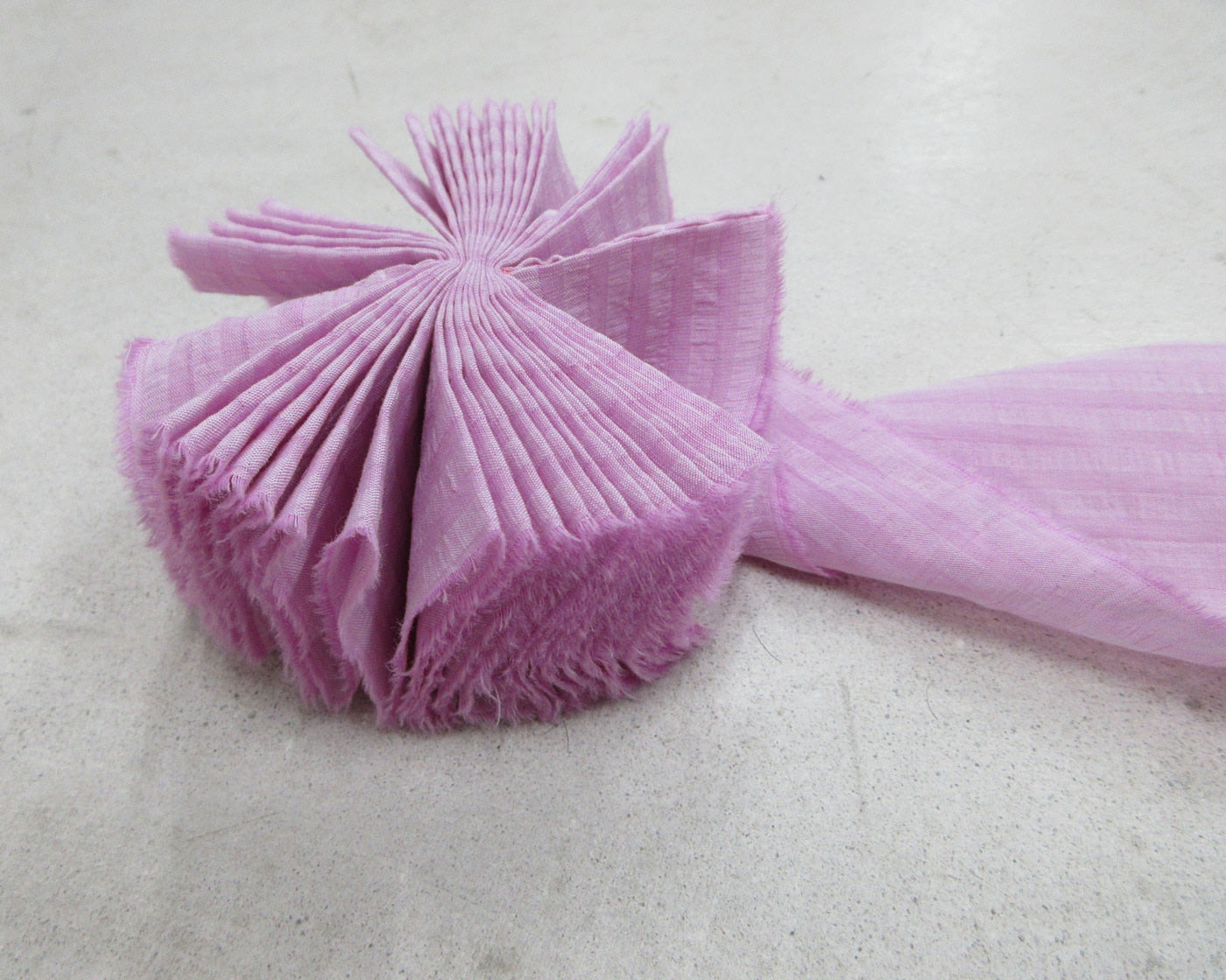 striped pink cockade