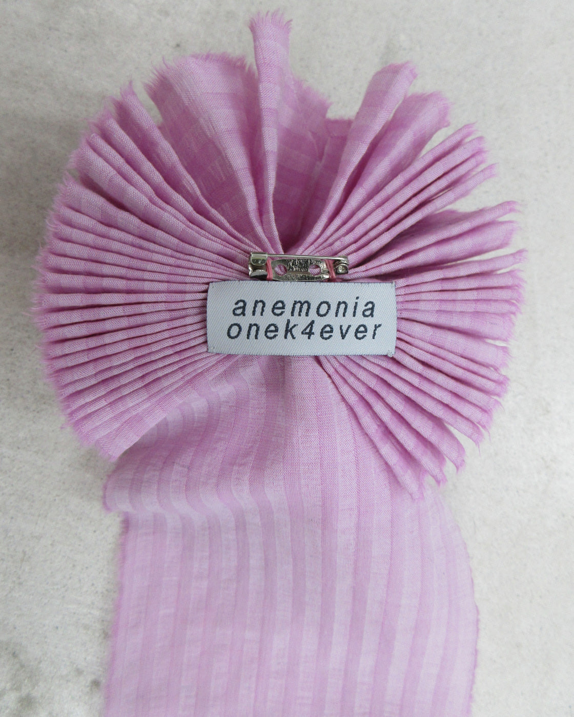striped pink cockade