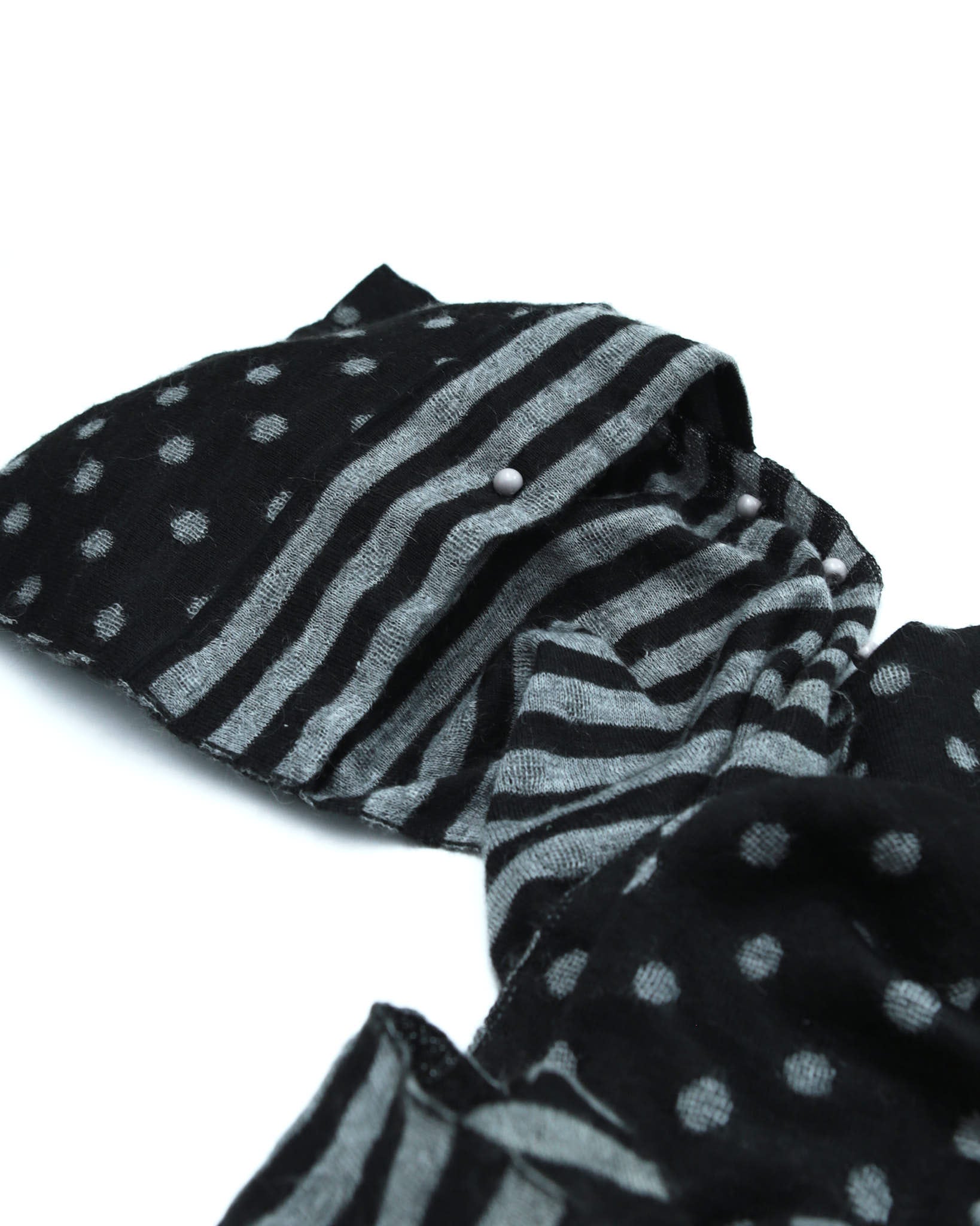 striped & polka dot scarf – ANEMONIA striped & polka dot scarf – ANEMONIA