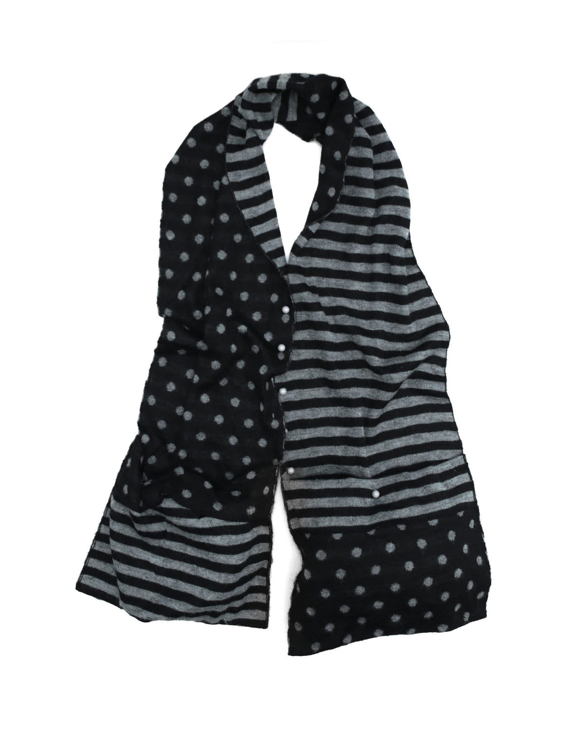 striped & polka dot scarf
