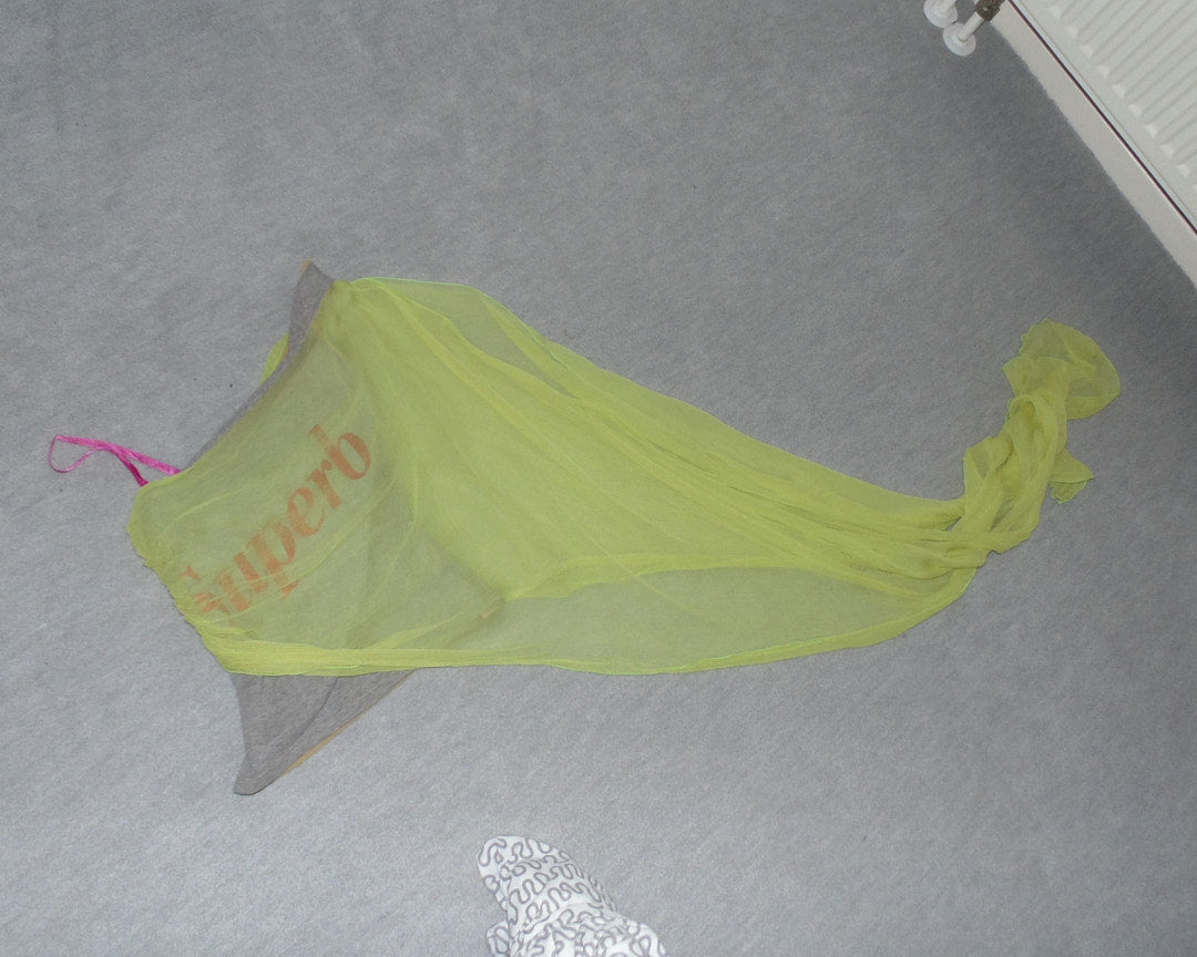 "superb" acid yellow silk top