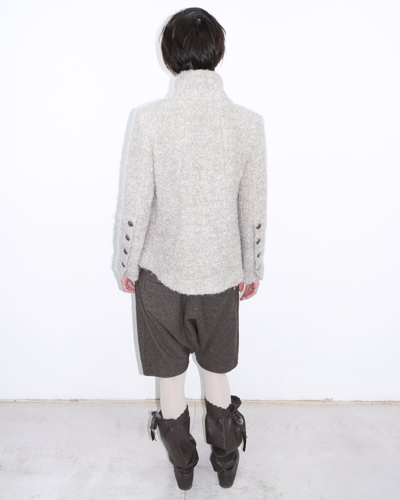 wool & mohair short coat
