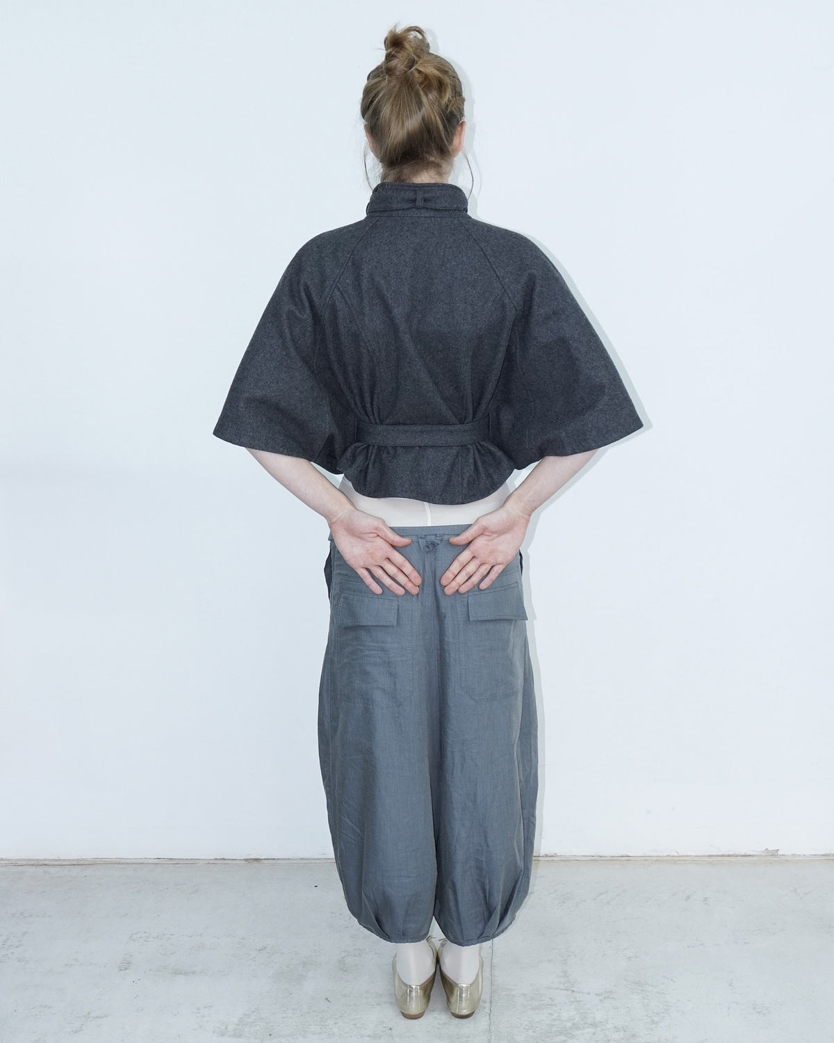 wool trench poncho