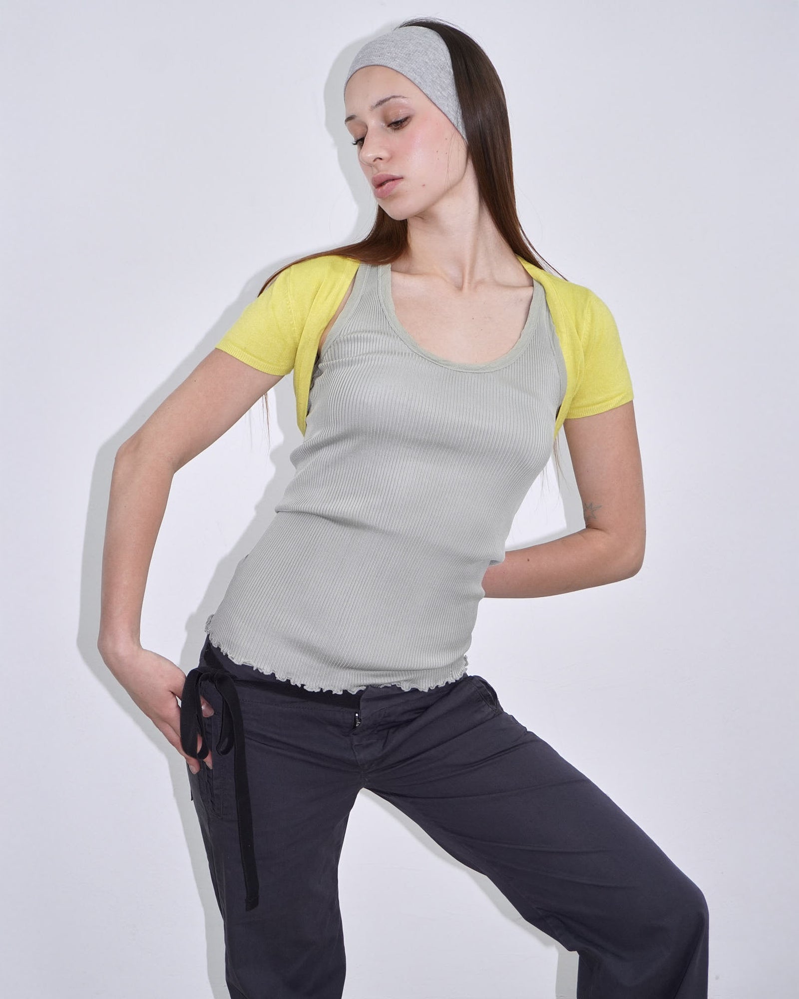 yellow mini bolero