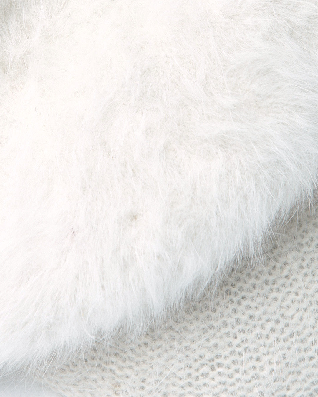 white angora hat