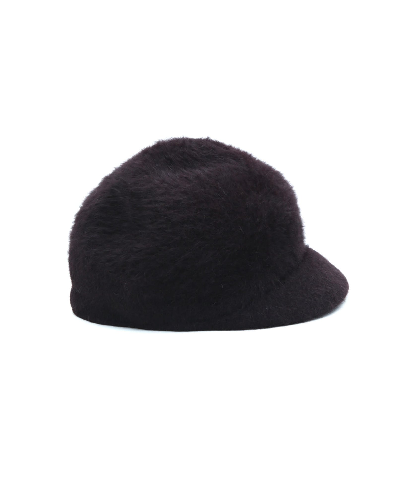 brown rabbit fur cap