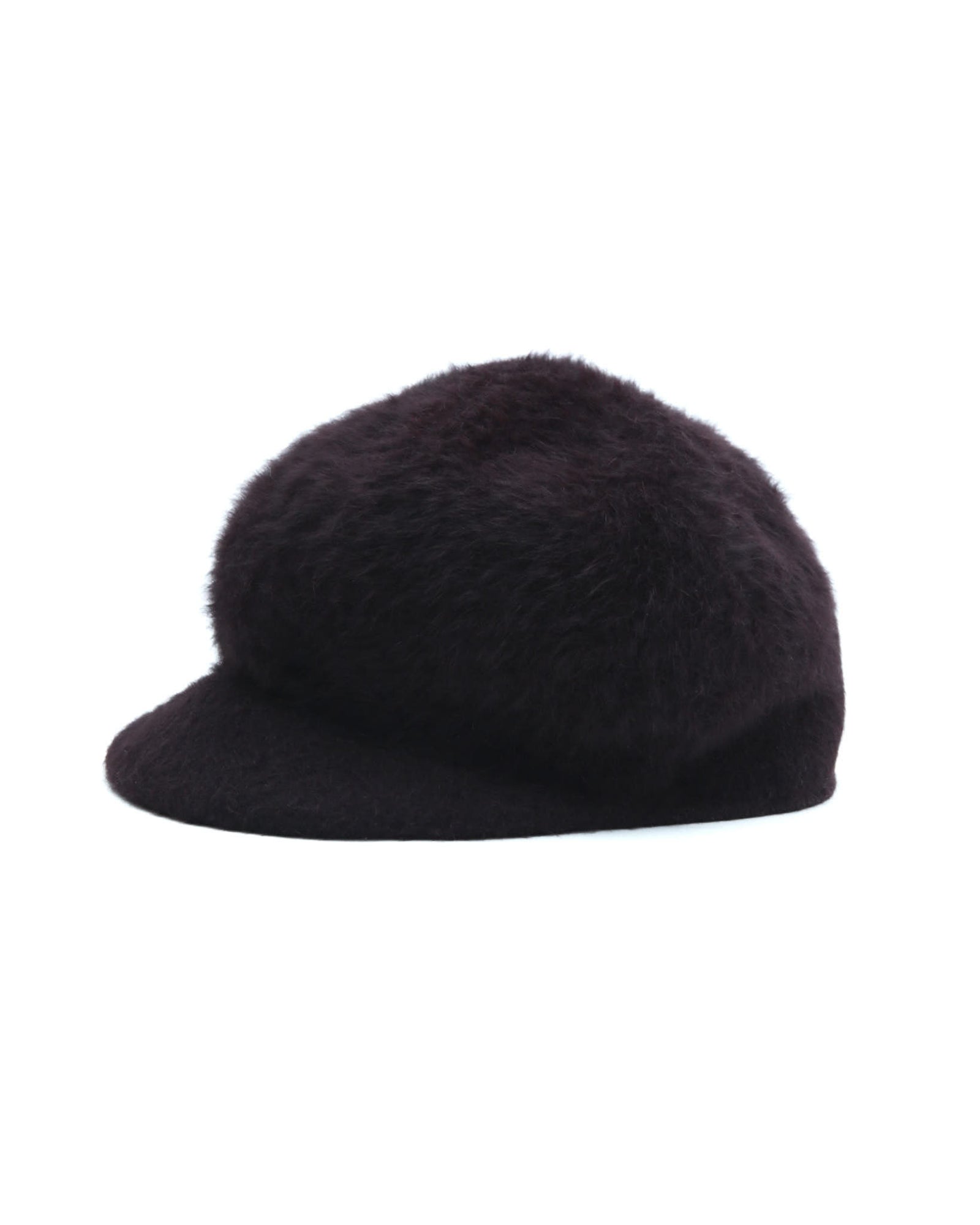 brown rabbit fur cap
