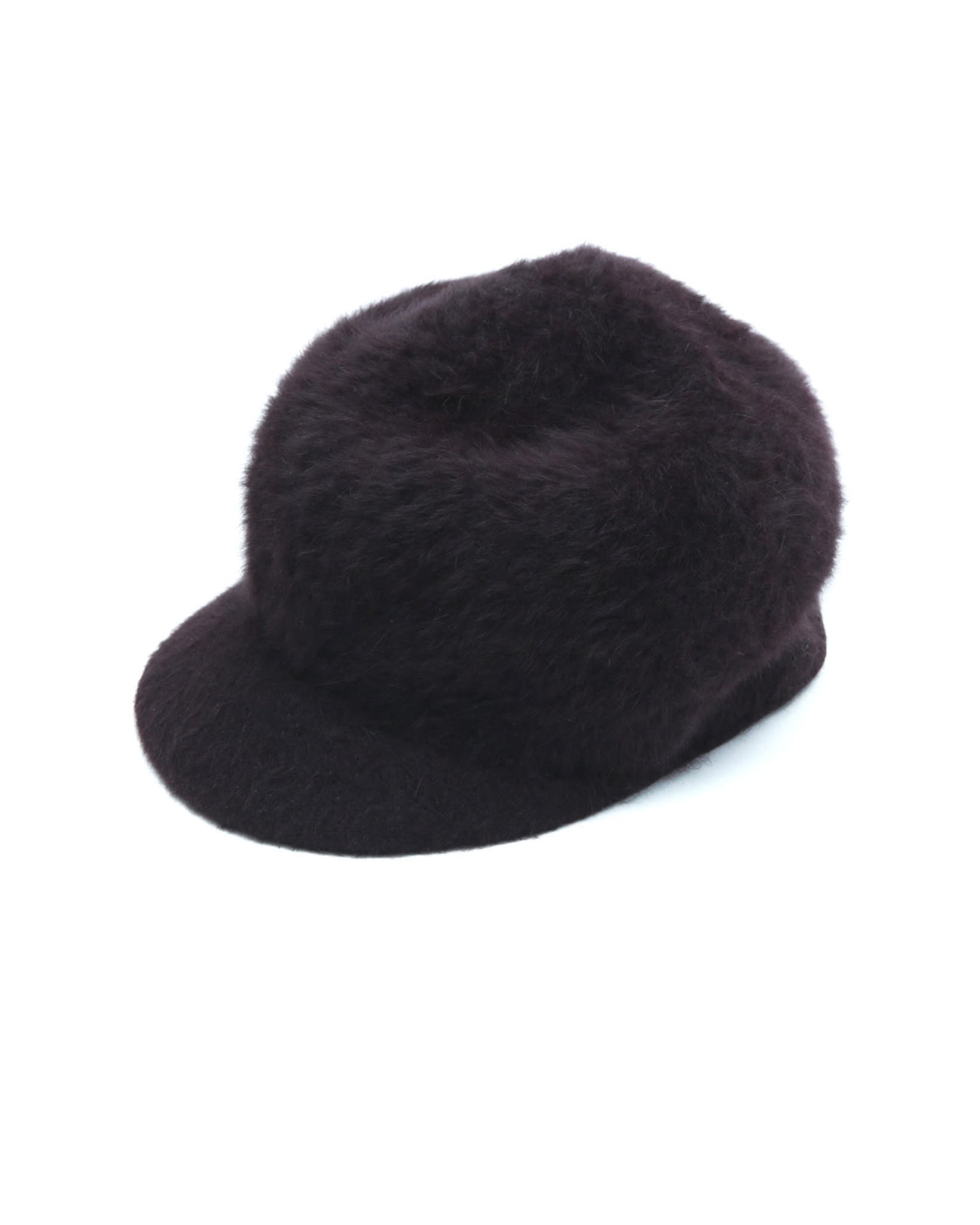 brown rabbit fur cap