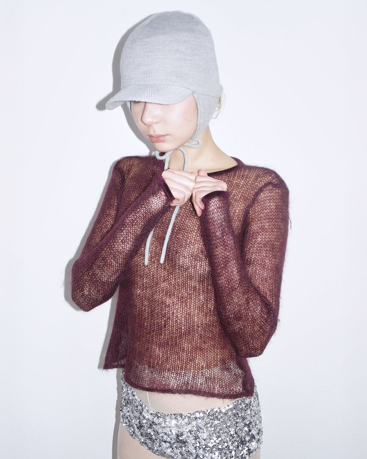 burgundy mohair sweater