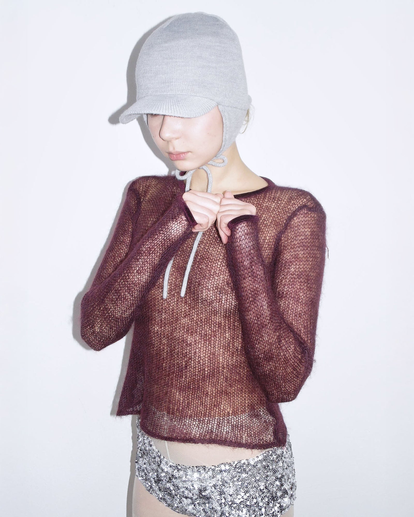 burgundy mohair sweater