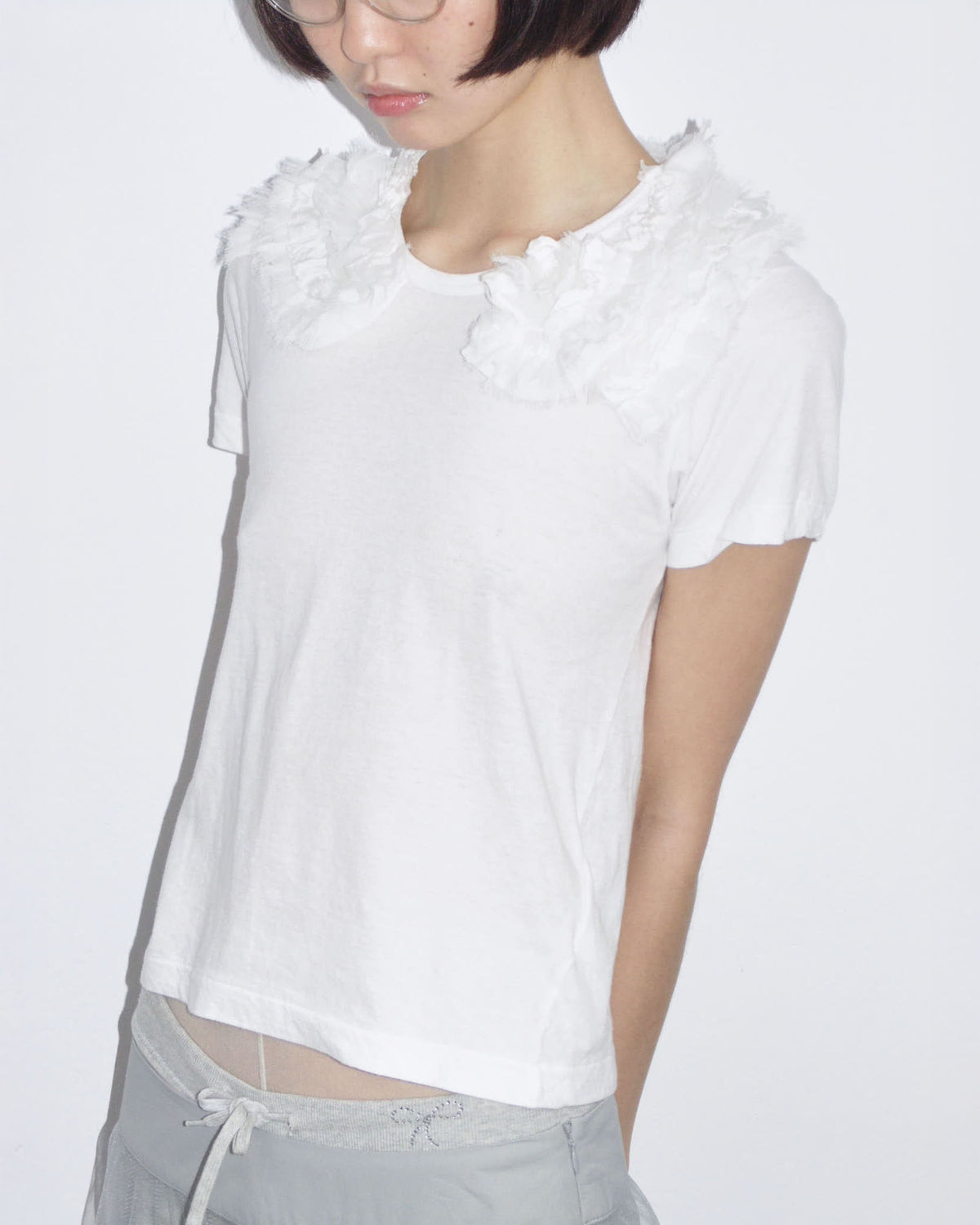 tulle collar angel tee