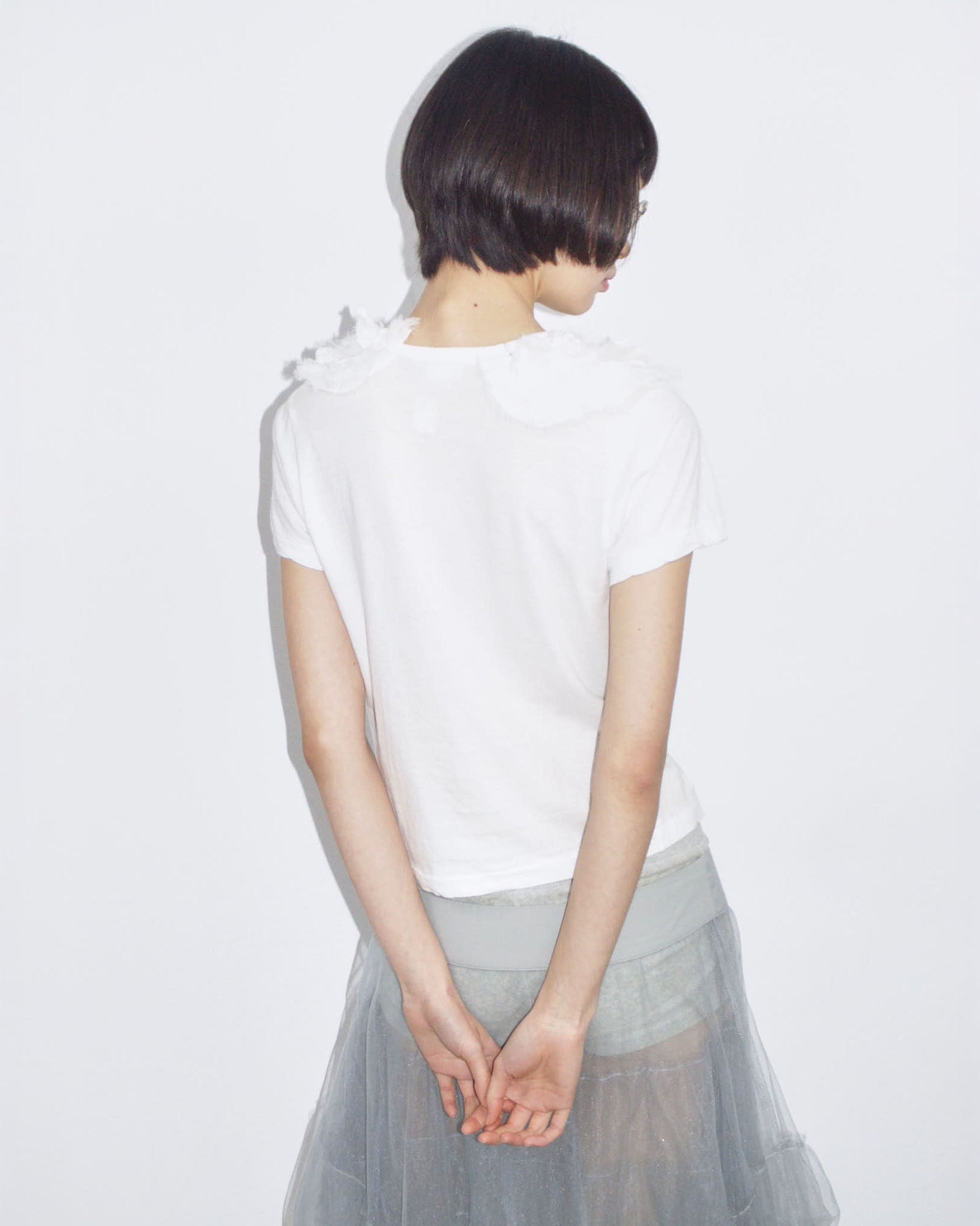 tulle collar angel tee