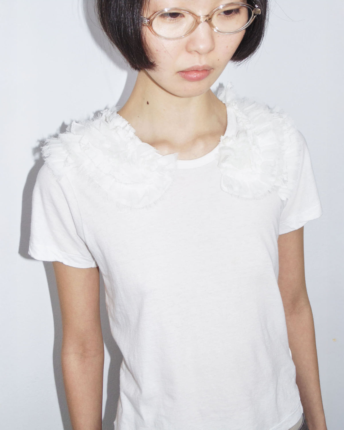 tulle collar angel tee