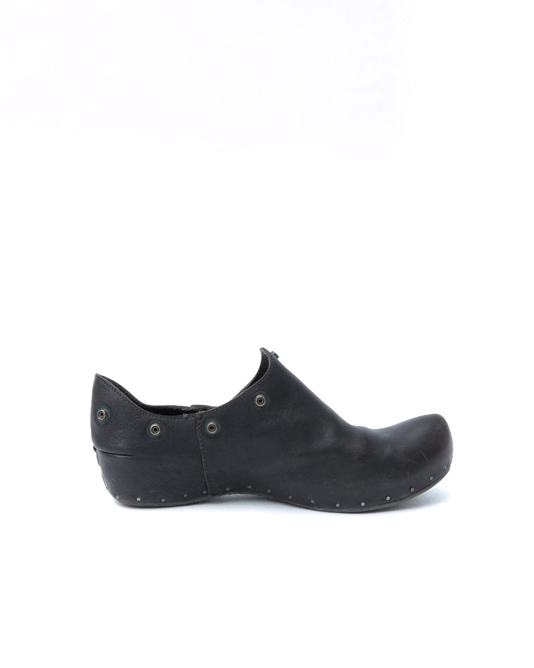 dark brown leather boots / clogs wito removable layer