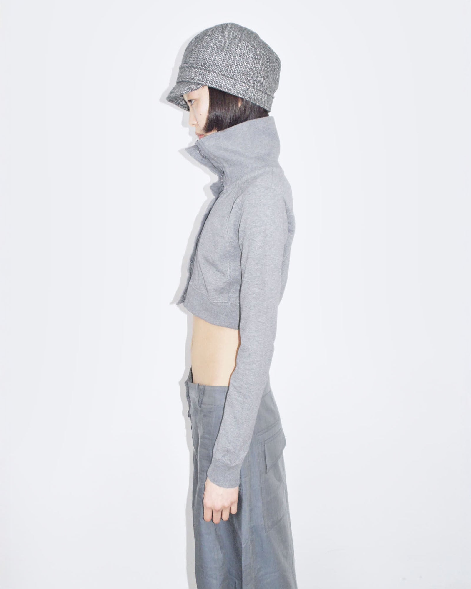 double breasted cropped jacket