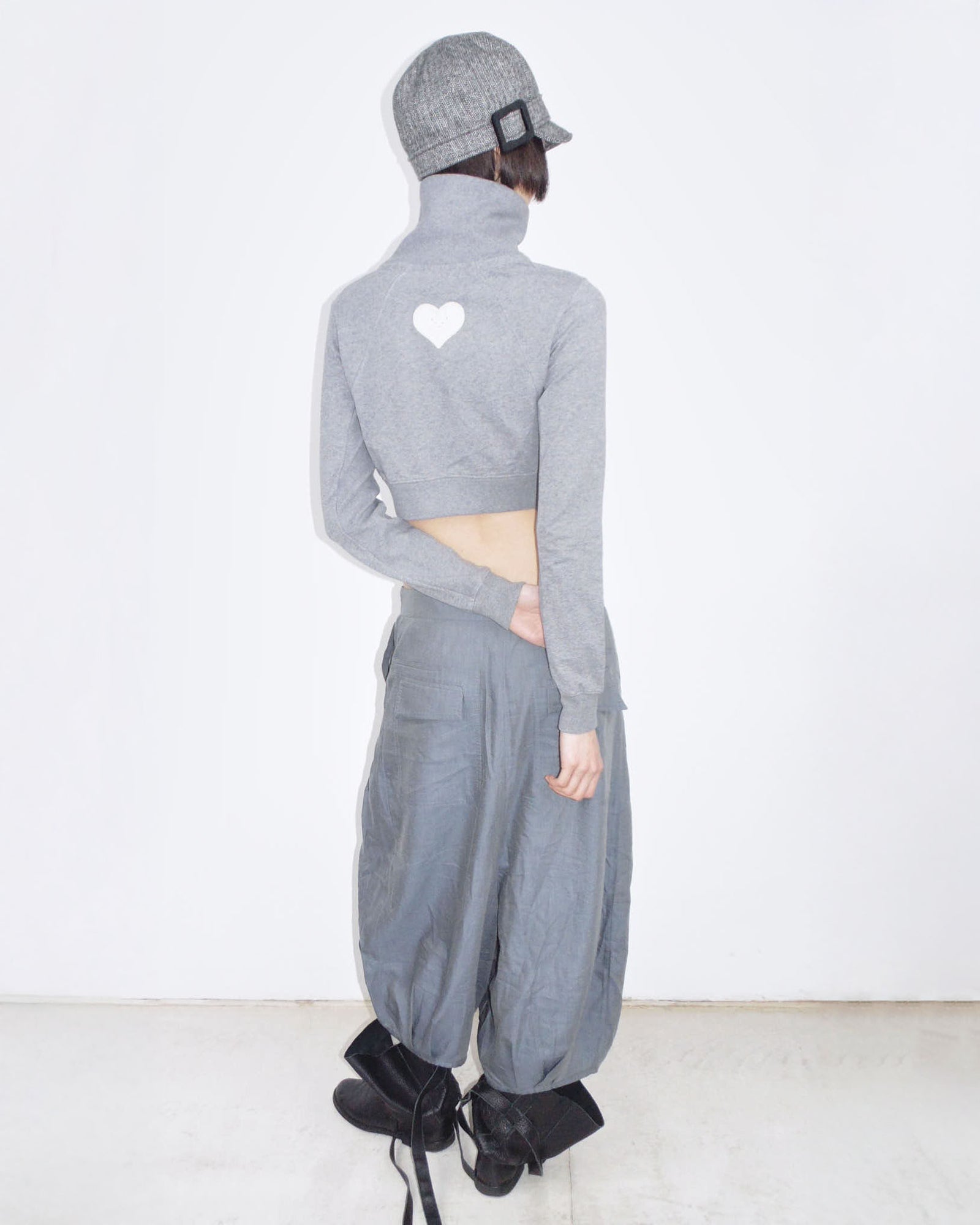 double breasted cropped jacket