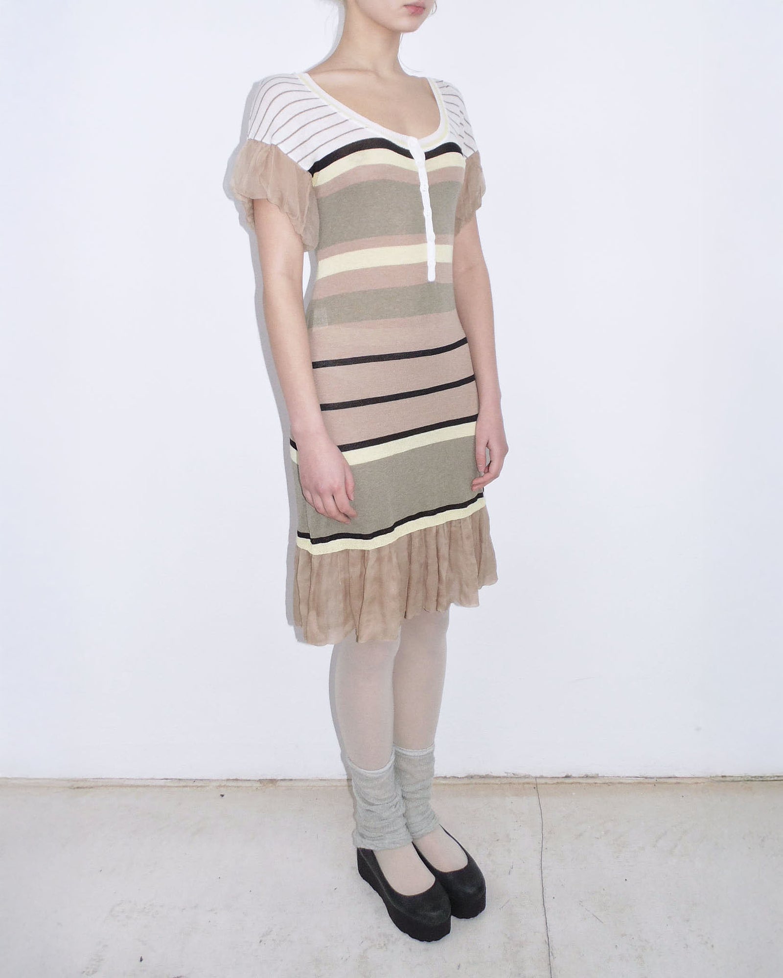 drop waist doll style striped dress