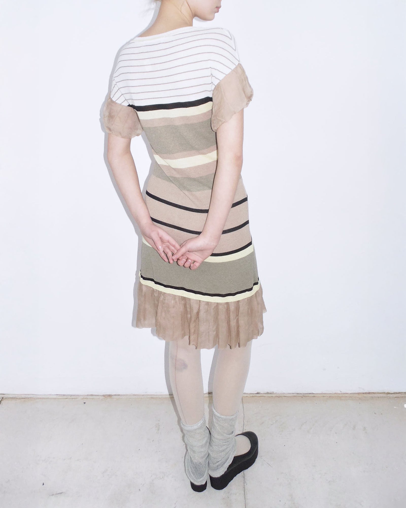 drop waist doll style striped dress