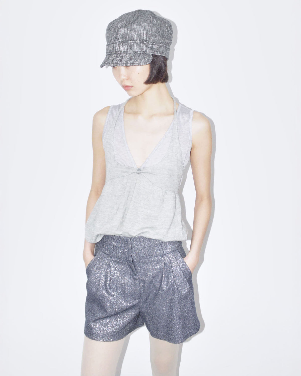 glitter mini shorts