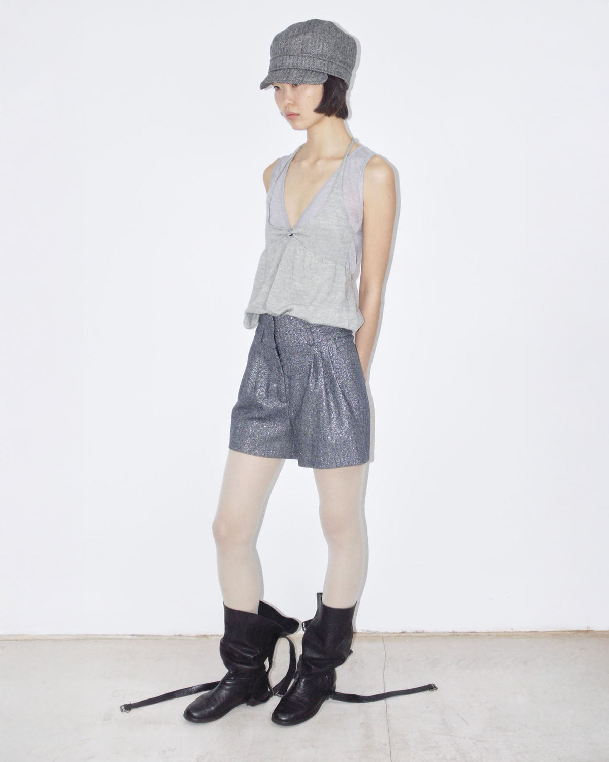glitter mini shorts