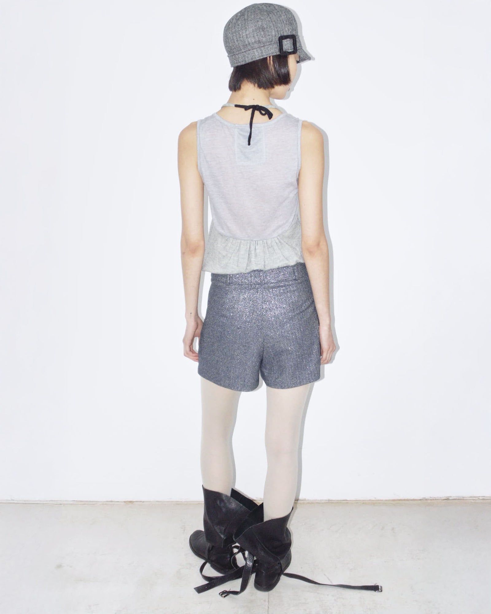 glitter mini shorts
