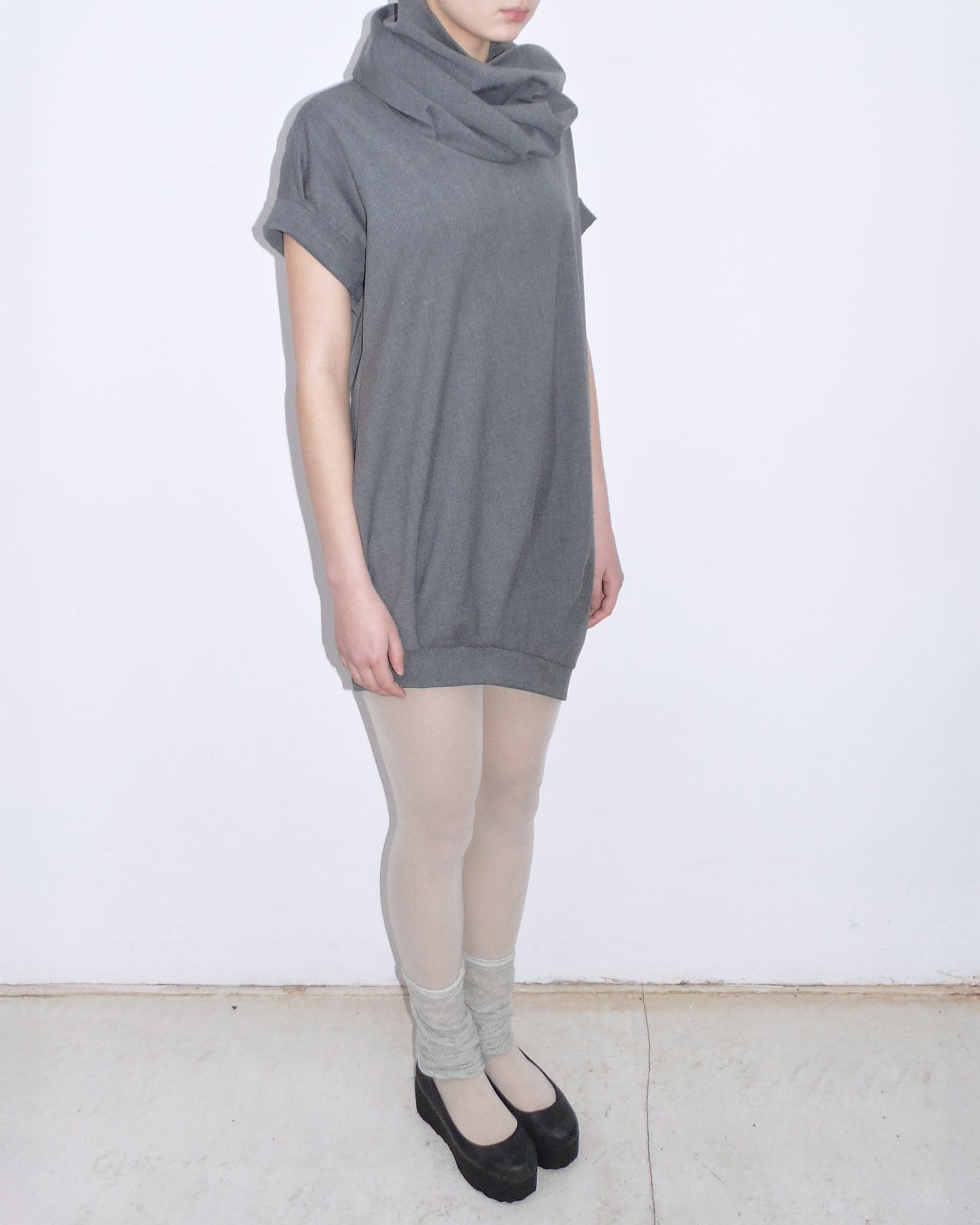 gray bubble dress