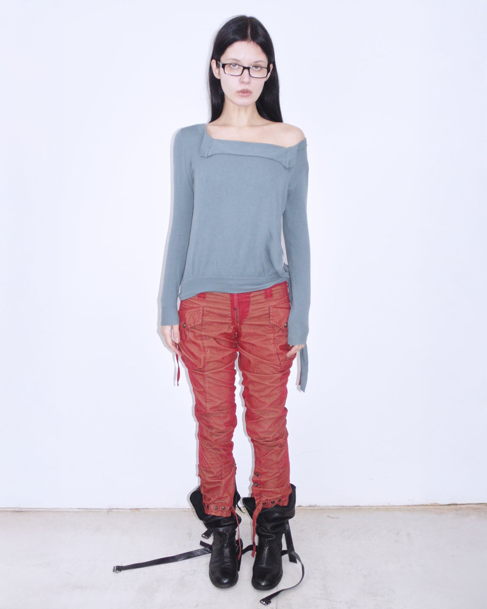 red pants