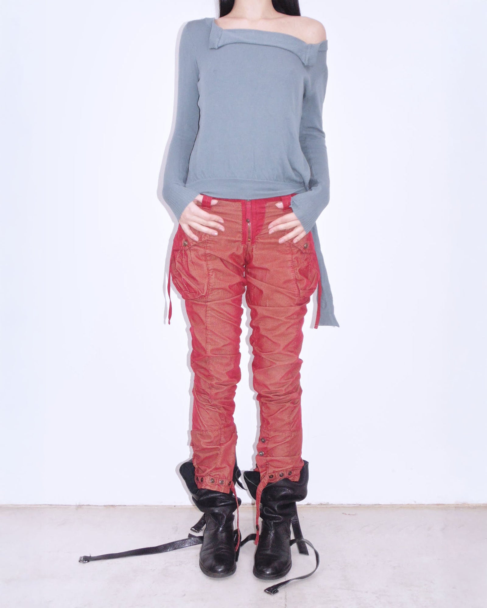 red pants
