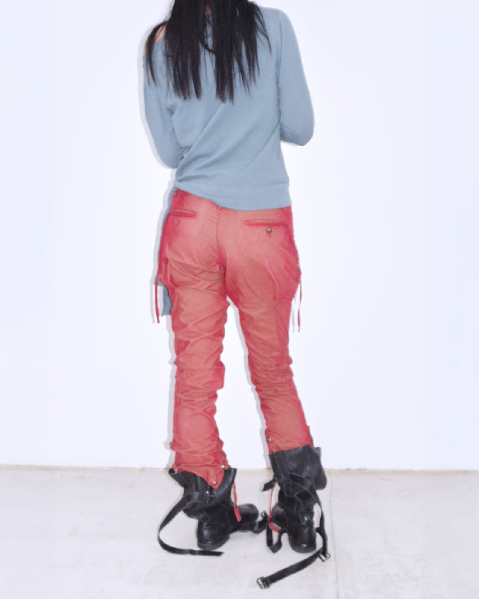 red pants