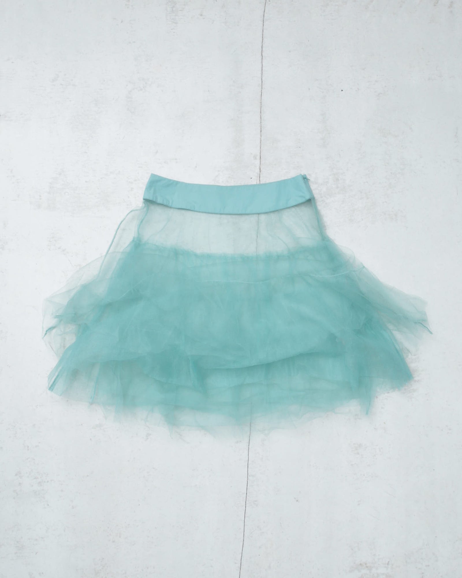 mint / turquoise tutu midi skirt