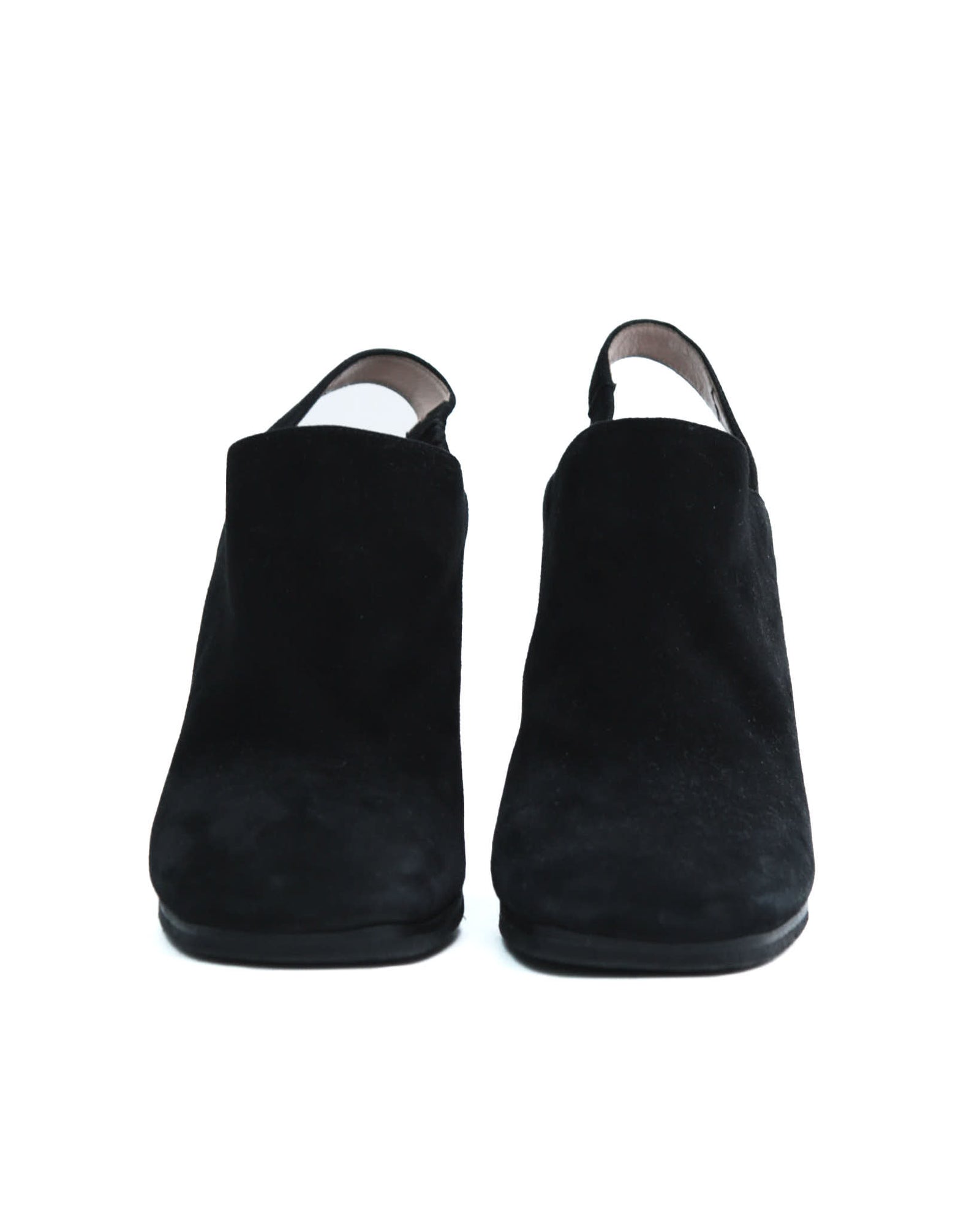 black suede wedge slingback shoes