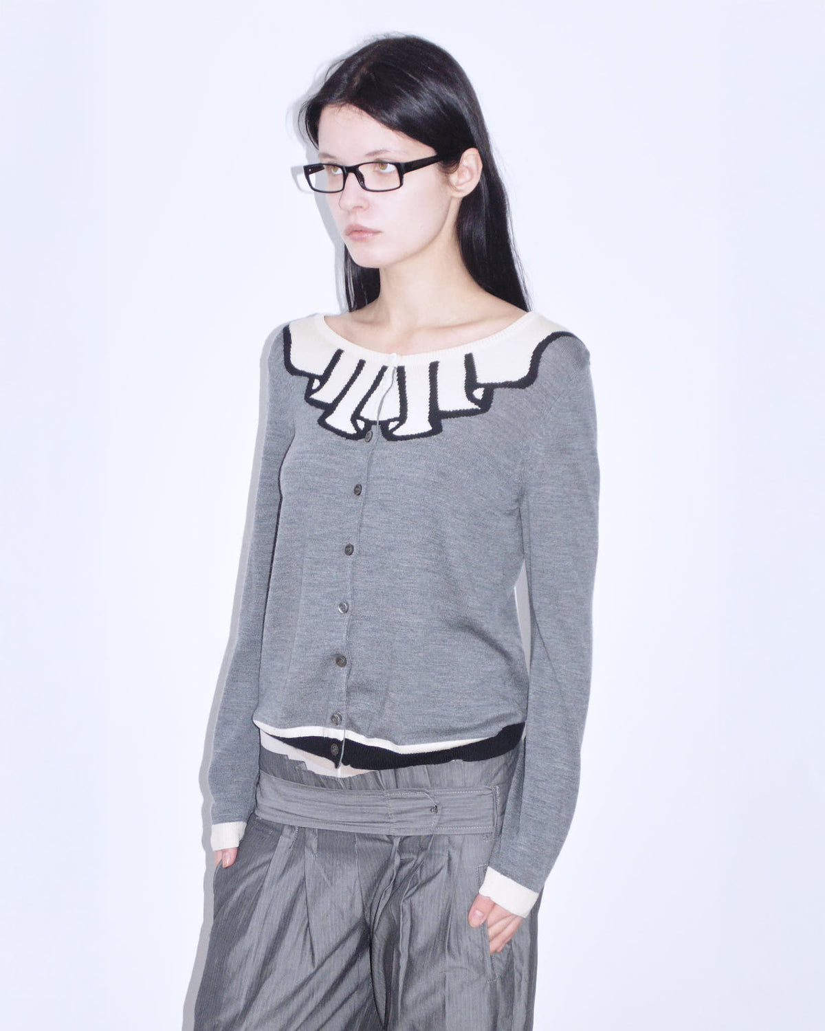 moschino wool knit cardigan