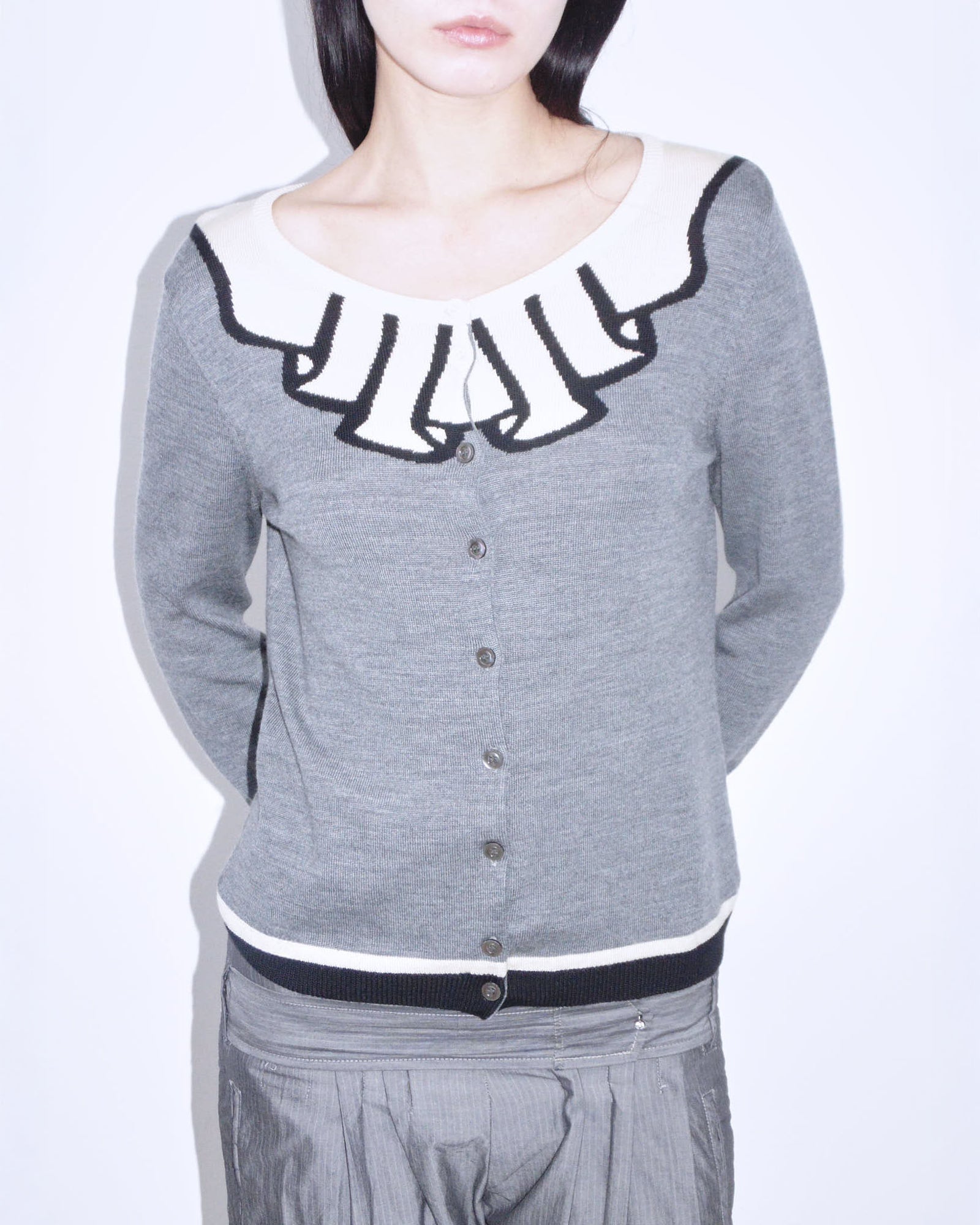 moschino wool knit cardigan