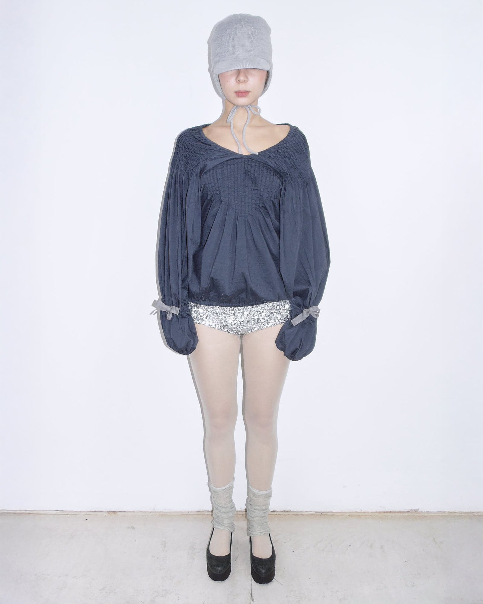 navy blue oversized pirate shirt