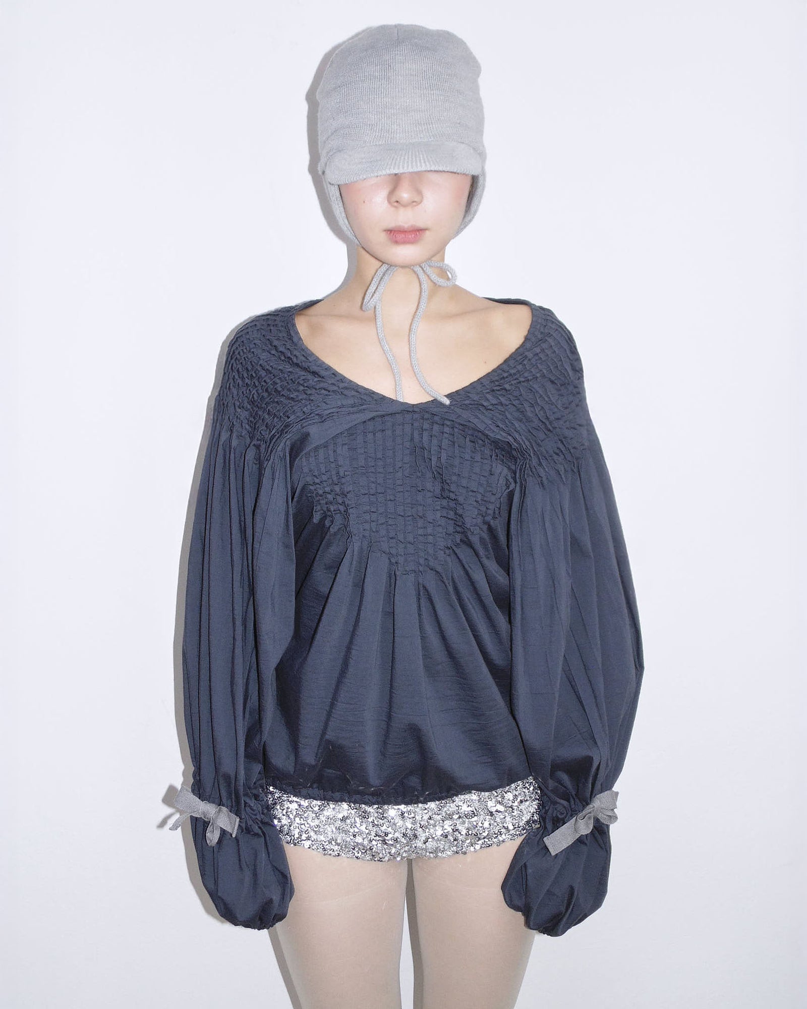 navy blue oversized pirate shirt