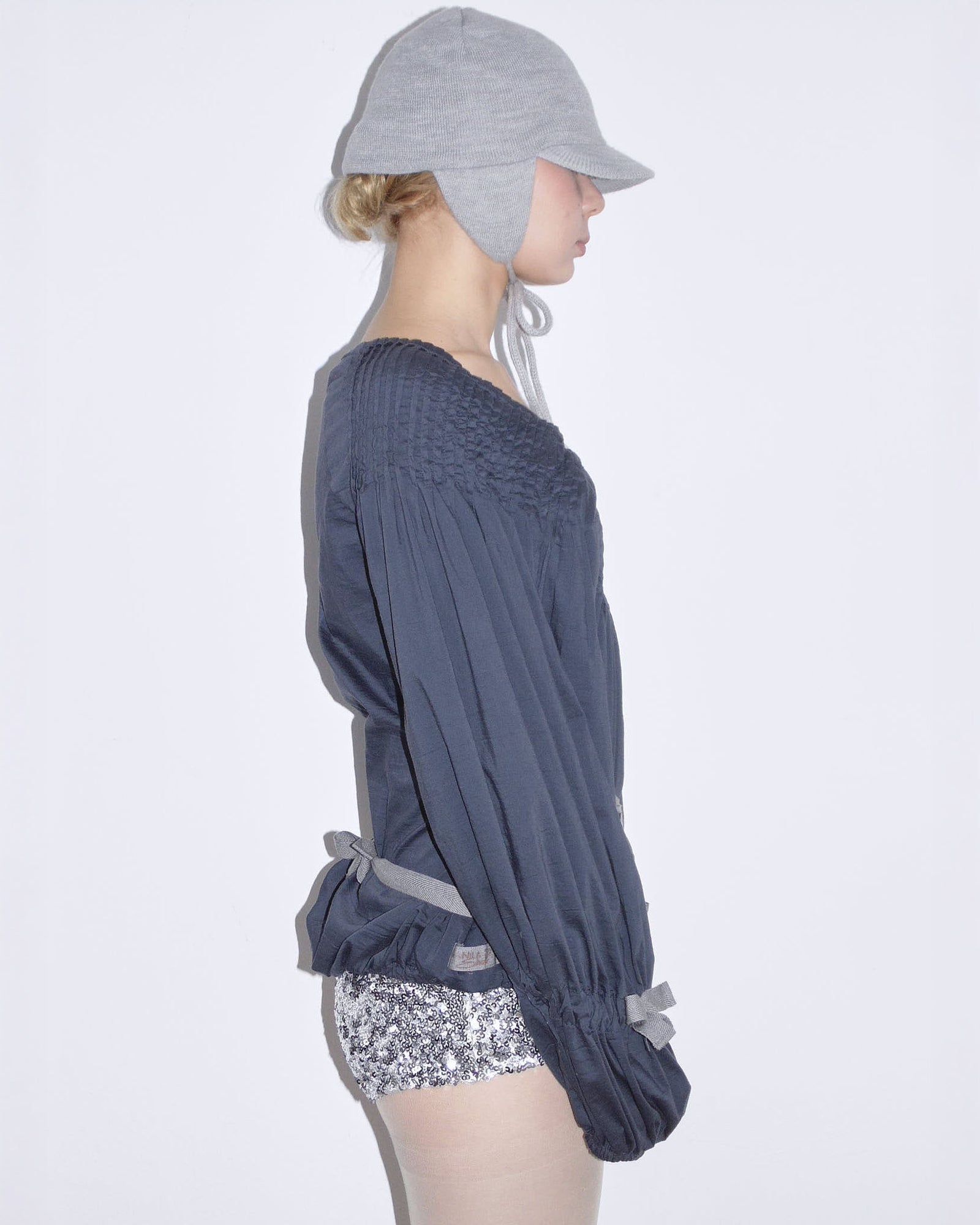 navy blue oversized pirate shirt