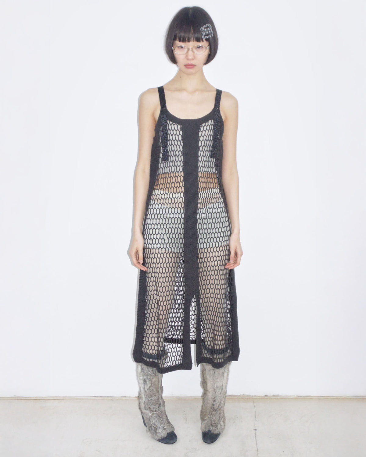 net mesh dress