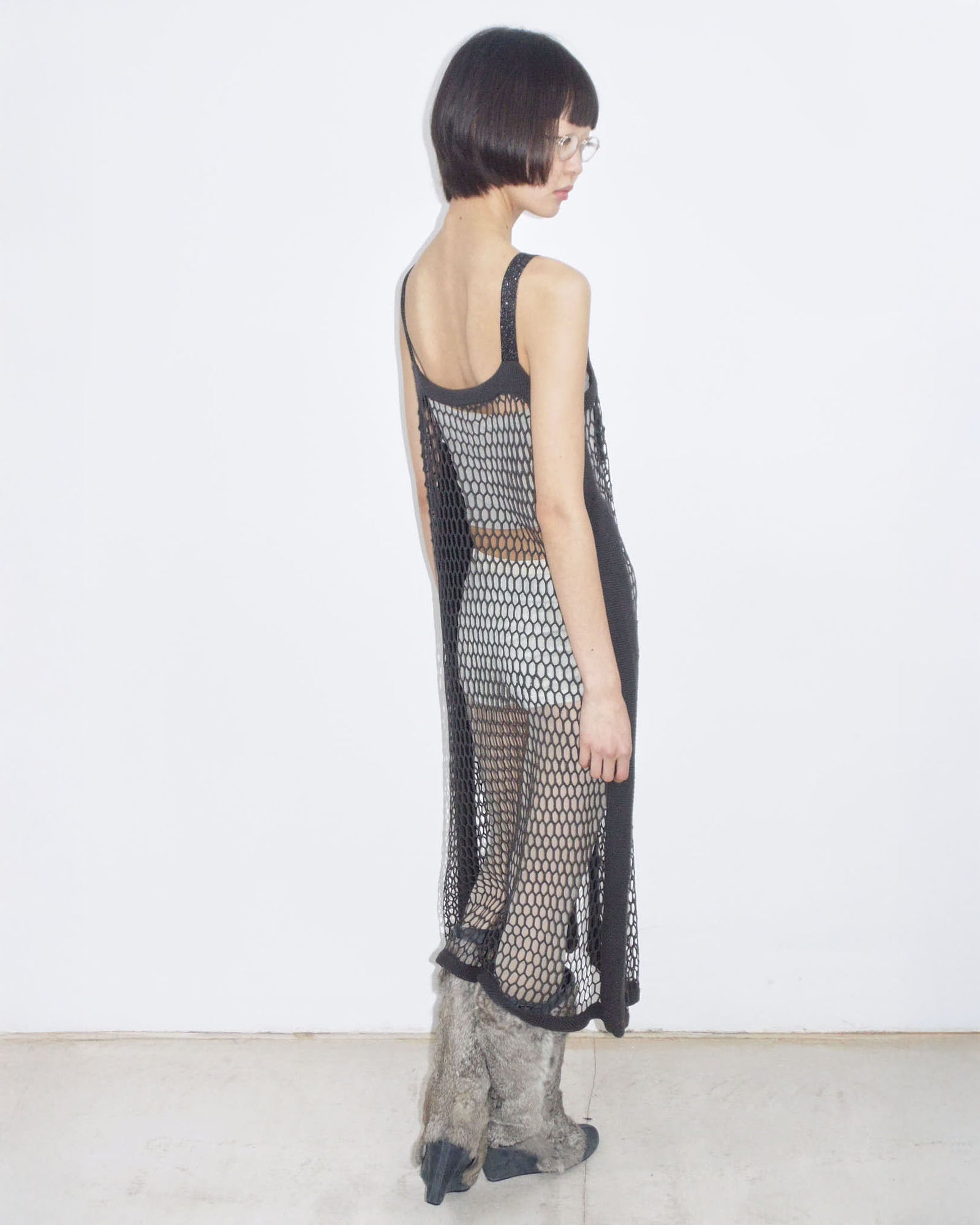 mesh dress net mesh dress – ANEMONIA