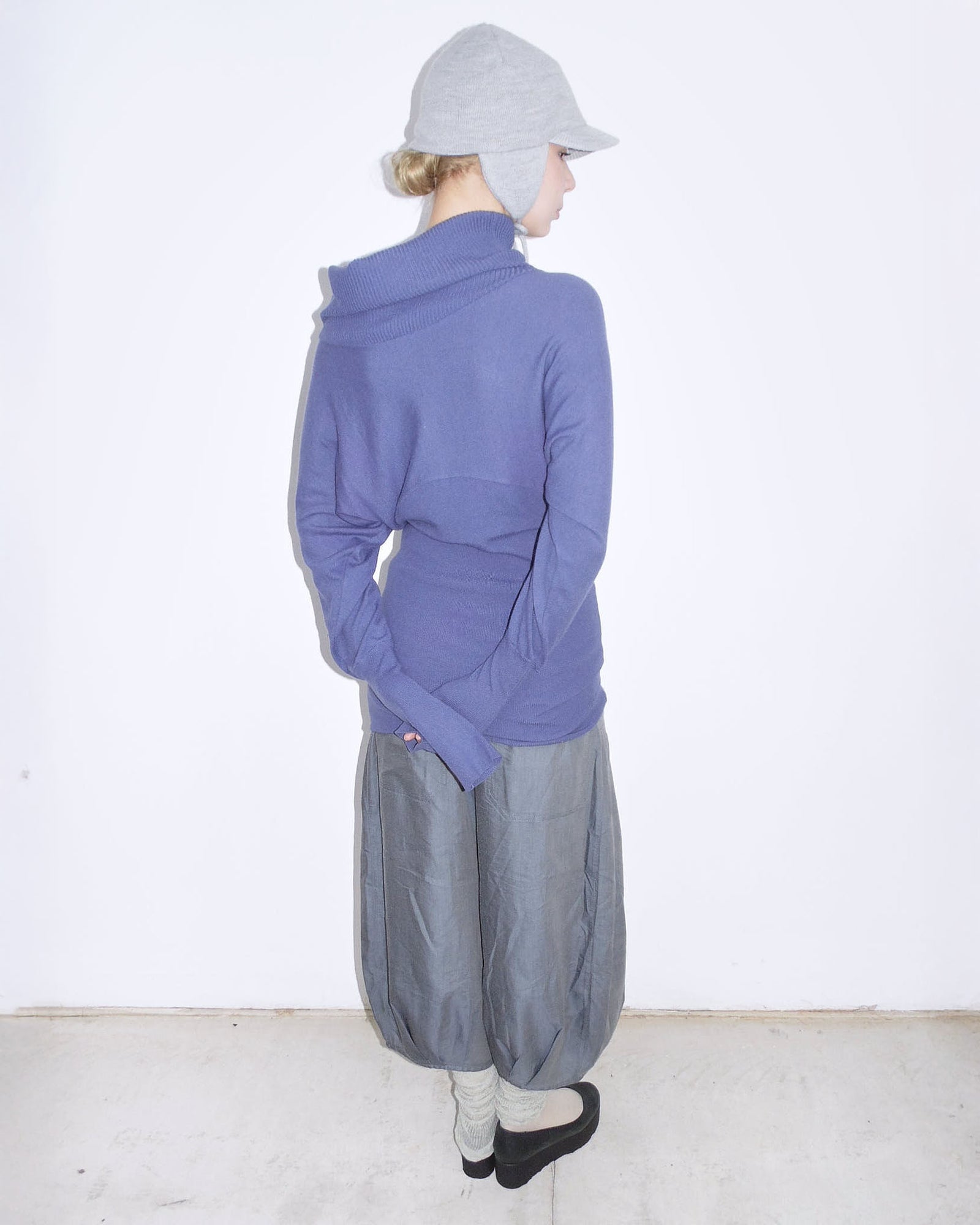 oversized purple knit tee / dress