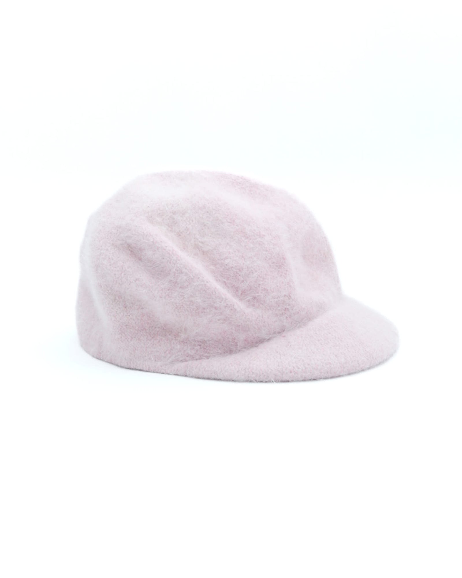 pink rabbit fur cap