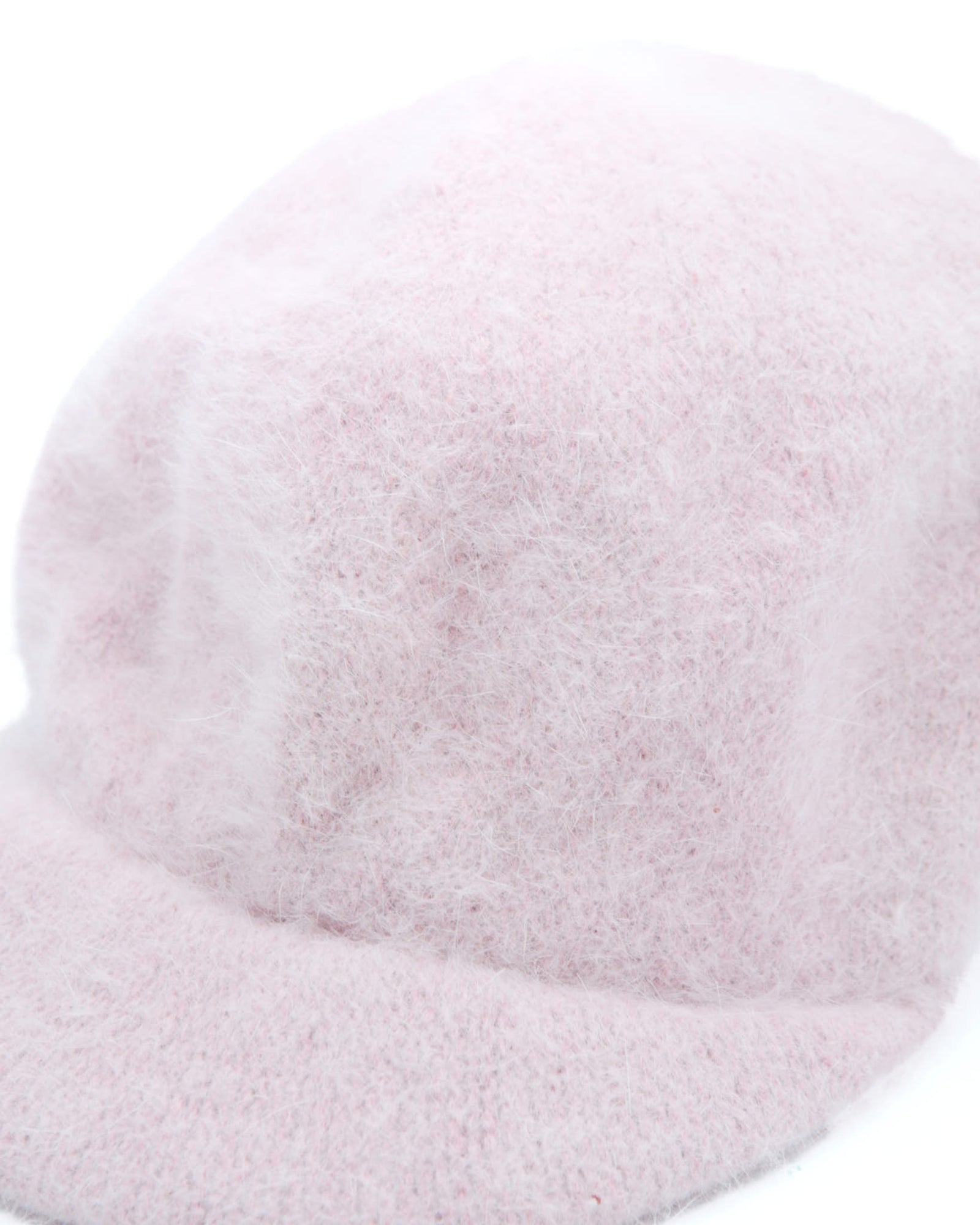 pink rabbit fur cap