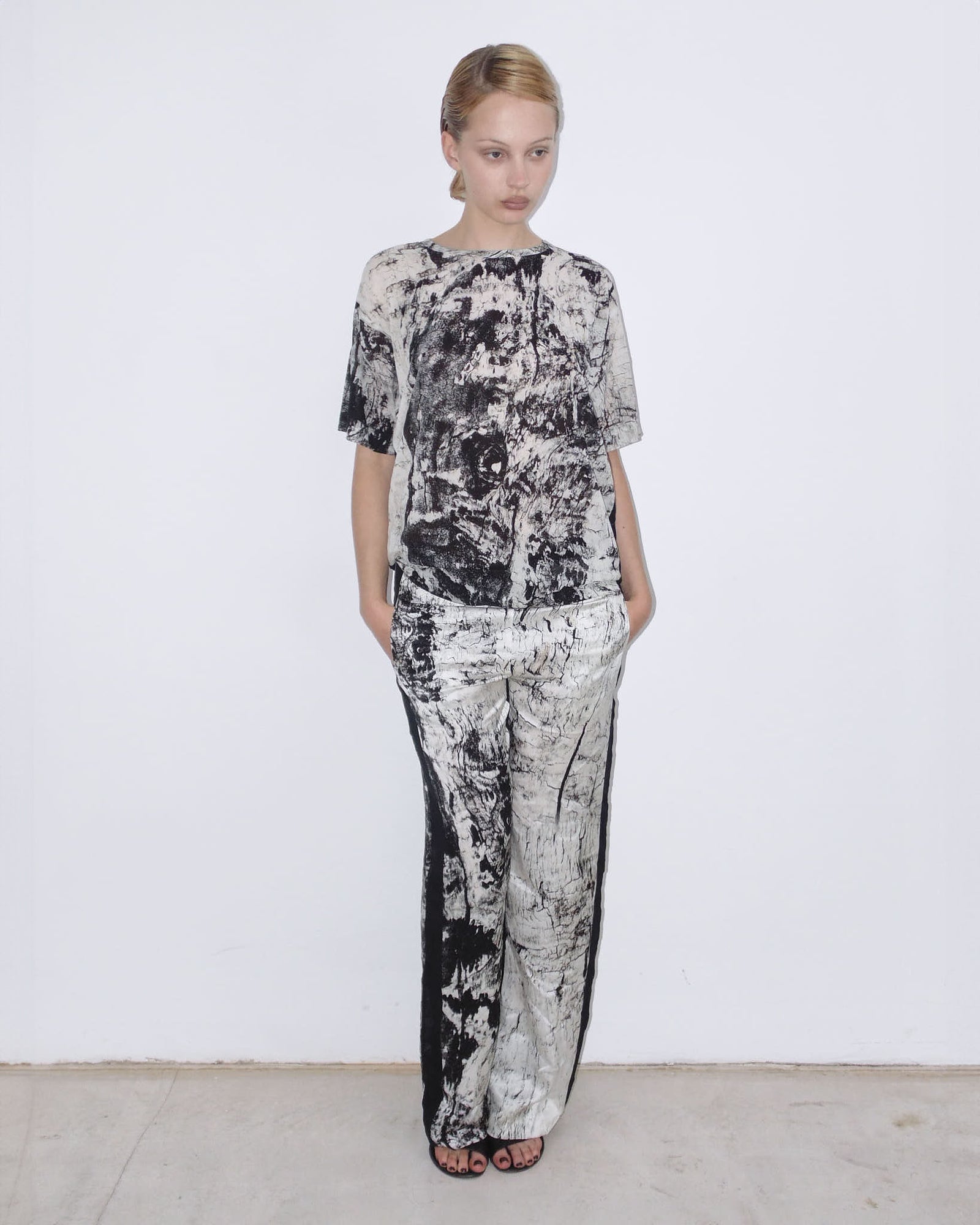 pure silk printed set