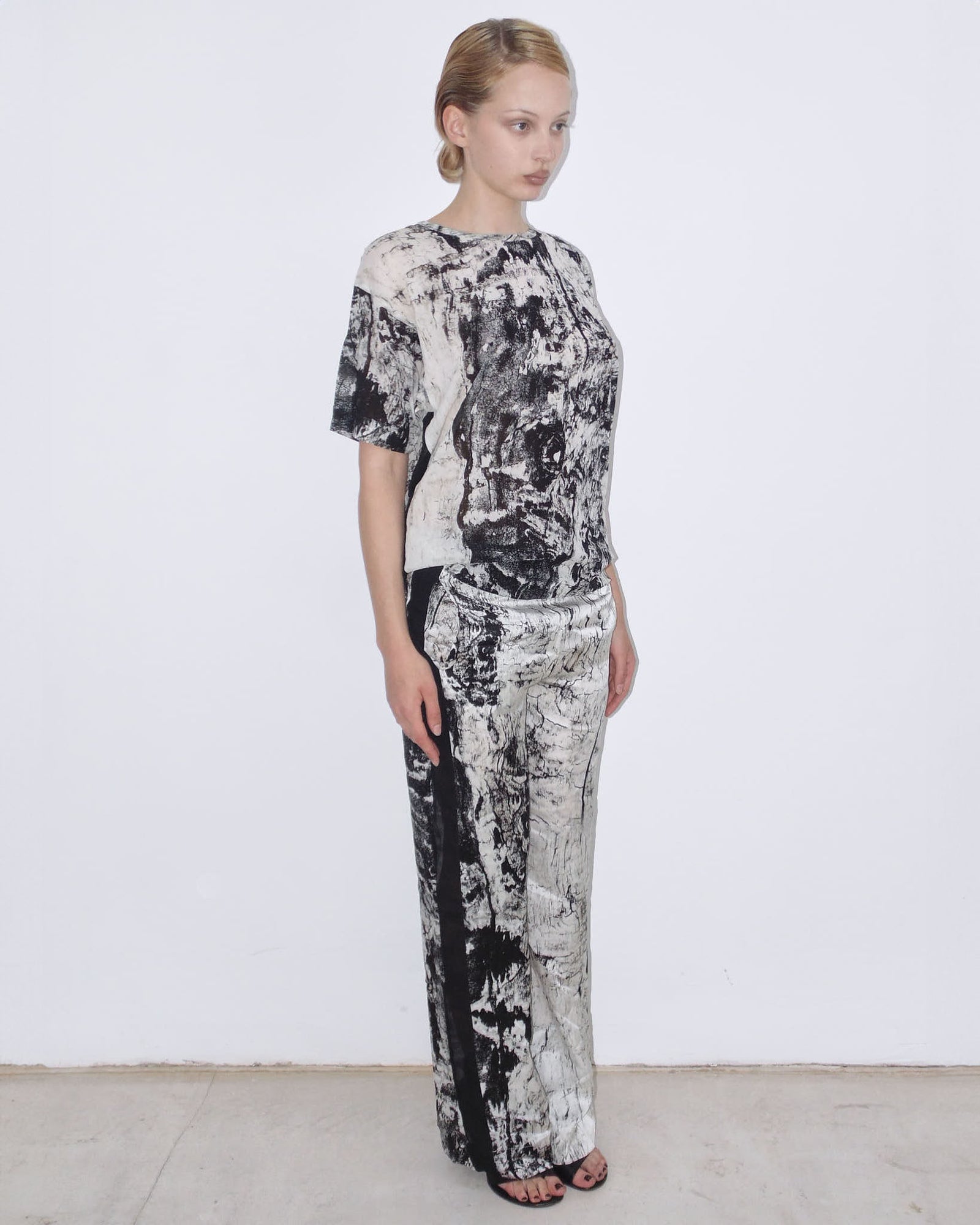 pure silk printed set