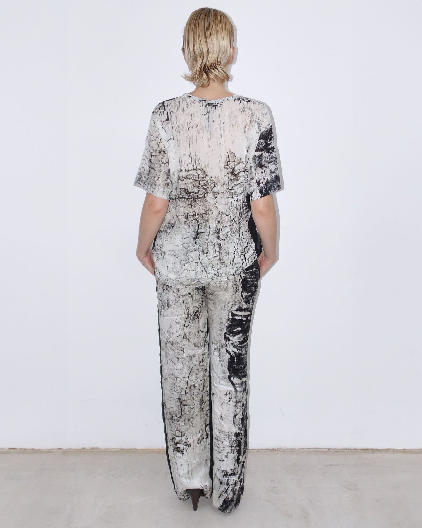 pure silk printed set
