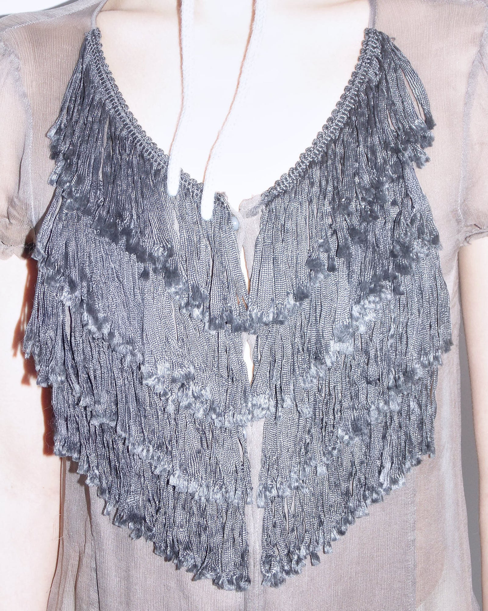 pure silk see-through blouse